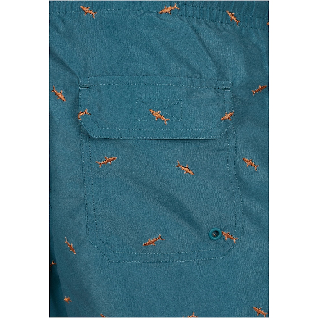 URBAN CLASSICS Badeshorts »Herren Embroidery Swim Shorts«