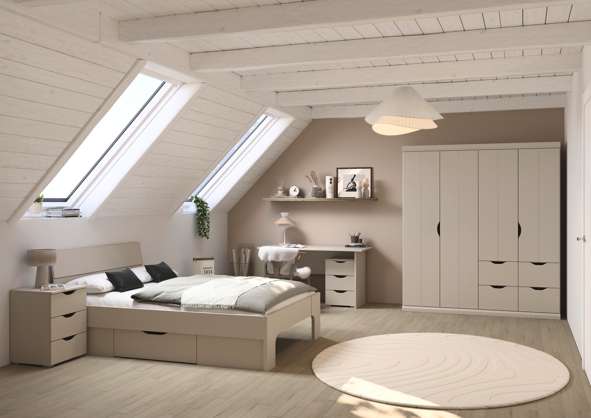 rauch Nachtkommode "Nachttisch Nachtschrank Nachtkonsole MARLENE Griffmulde günstig online kaufen