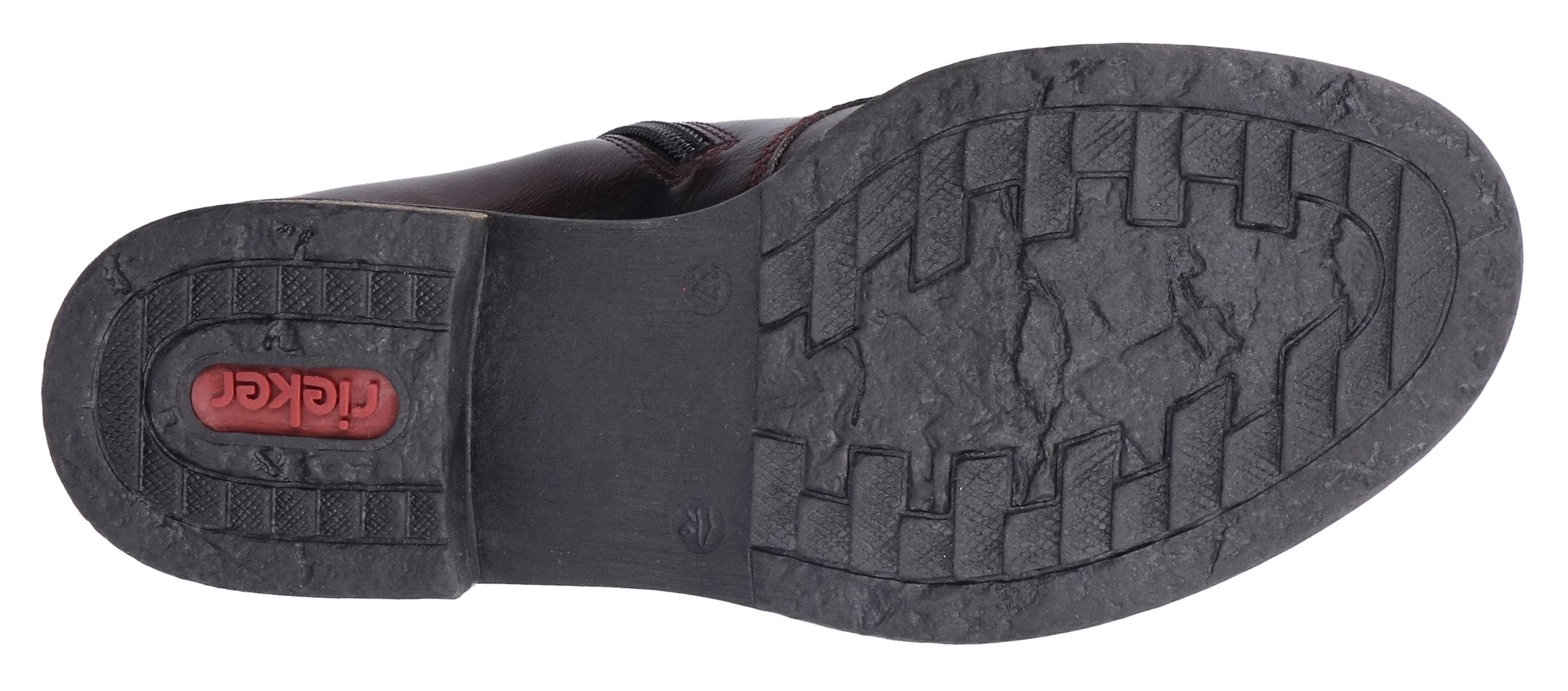 Rieker Schnürstiefelette  Schnürboots, Blockabsatz, mit Reißverschluss für leichtes Anziehen