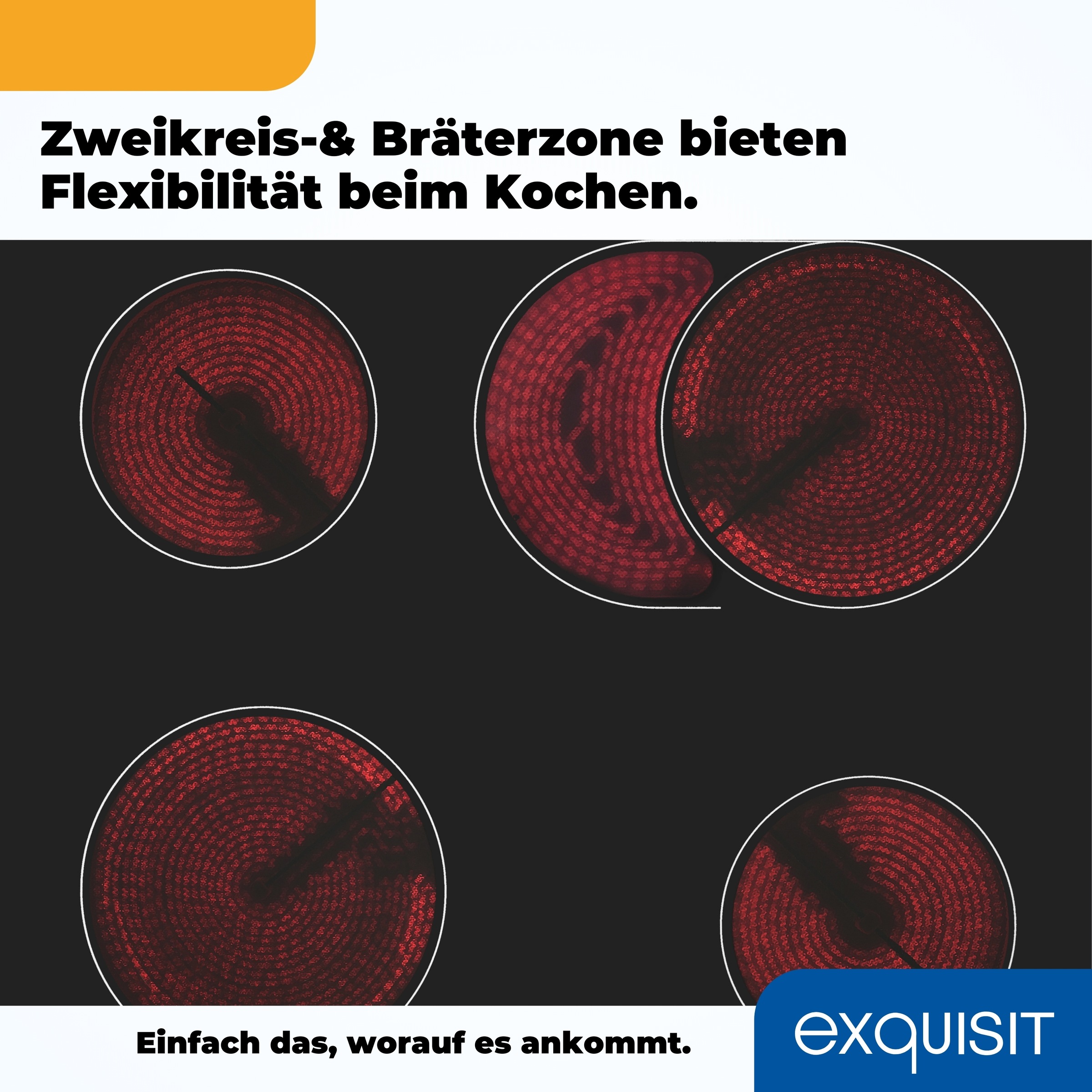 exquisit Elektro-Herd-Set »EHE285-HBZ-020schwarz«