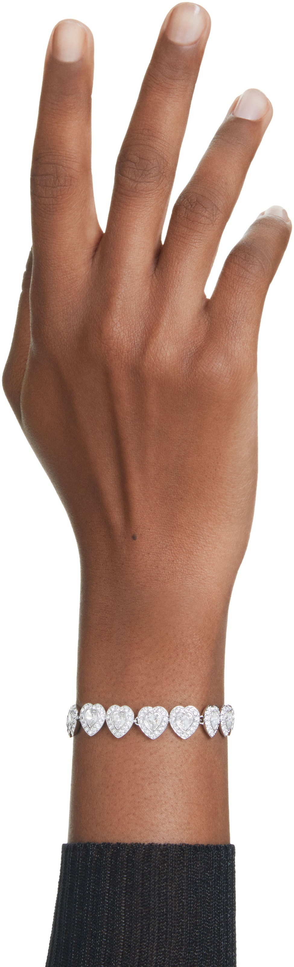 Swarovski Armband »Schmuck Geschenk Ariana Grande Armkette Herz, 5720860«, mit Swarovski® Kristall