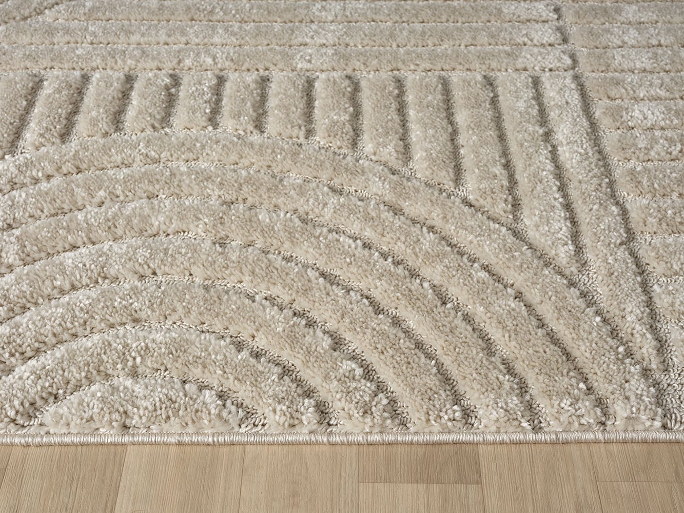 OTTO home Teppich »Jonne«, rechteckig, 20 mm Höhe, Boho Design, 3D Optik, Scandi, Wohnzimmer, Schlafzimmer