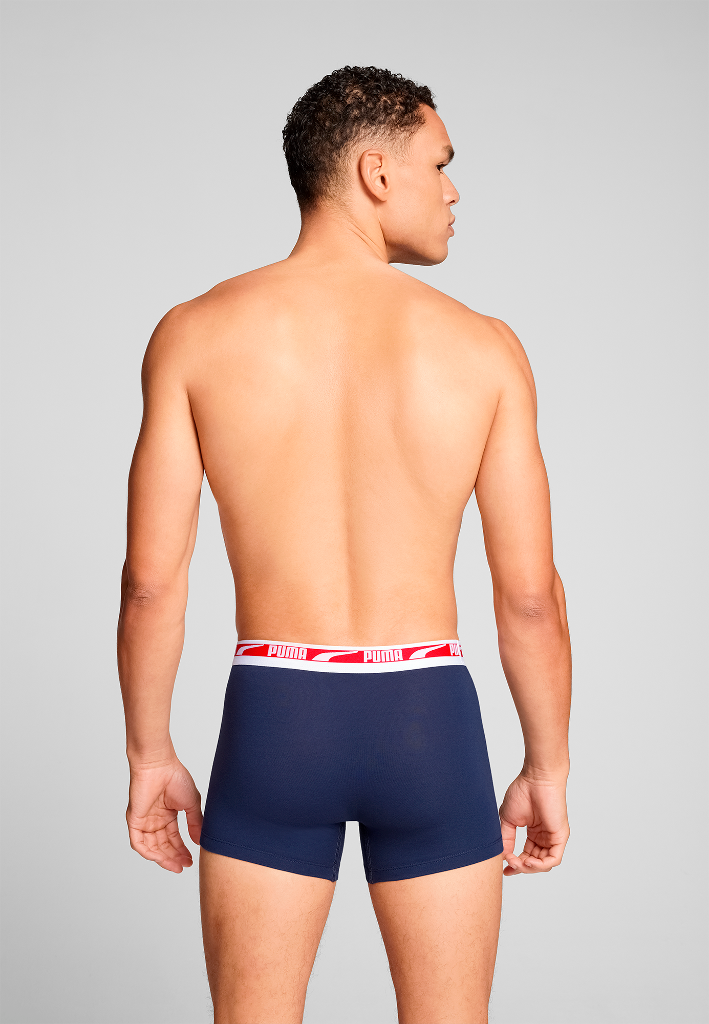 PUMA Boxershorts »PUMA MEN EVERYDAY MULTI LOGO BOXERS 2P«, (2er Pack), Komfortabler Logobund