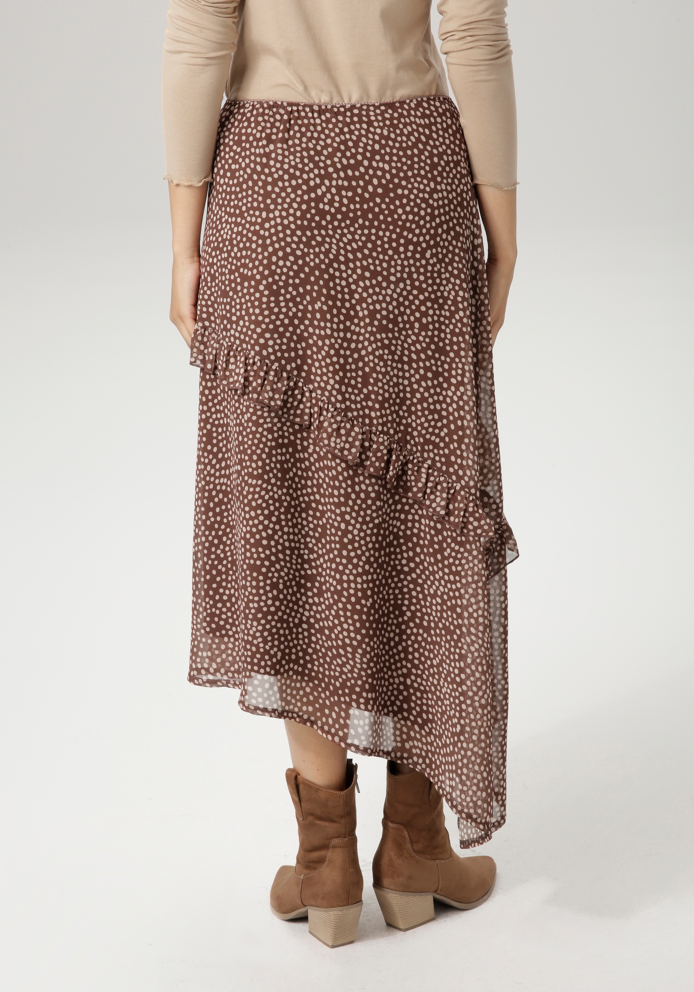Aniston CASUAL Midirock, in asymmetrischer Al-Linien-Form - NEUE KOLLEKTION günstig online kaufen