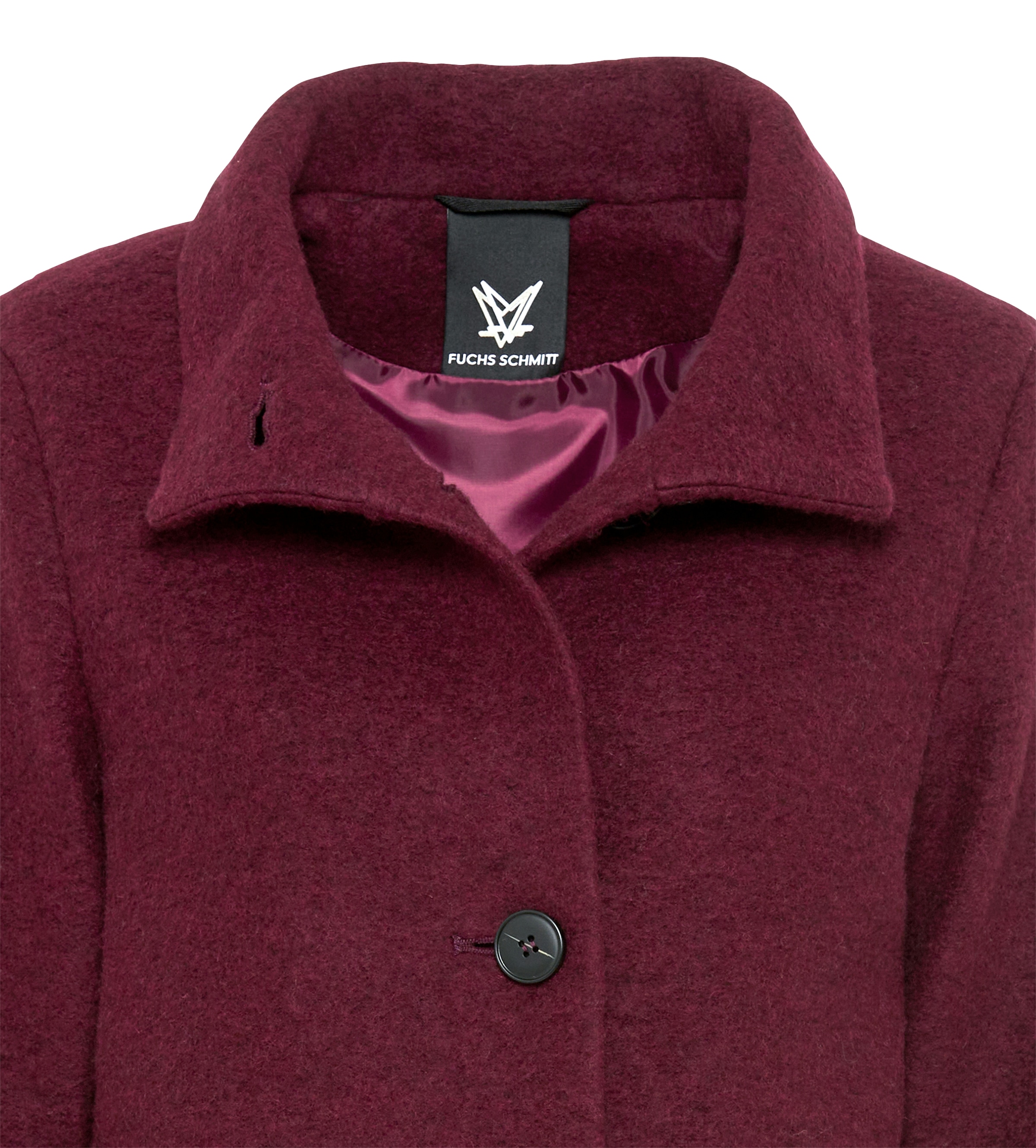 Fuchs Schmitt Wollmantel Stehkragen, Regular Fit, Wollmix