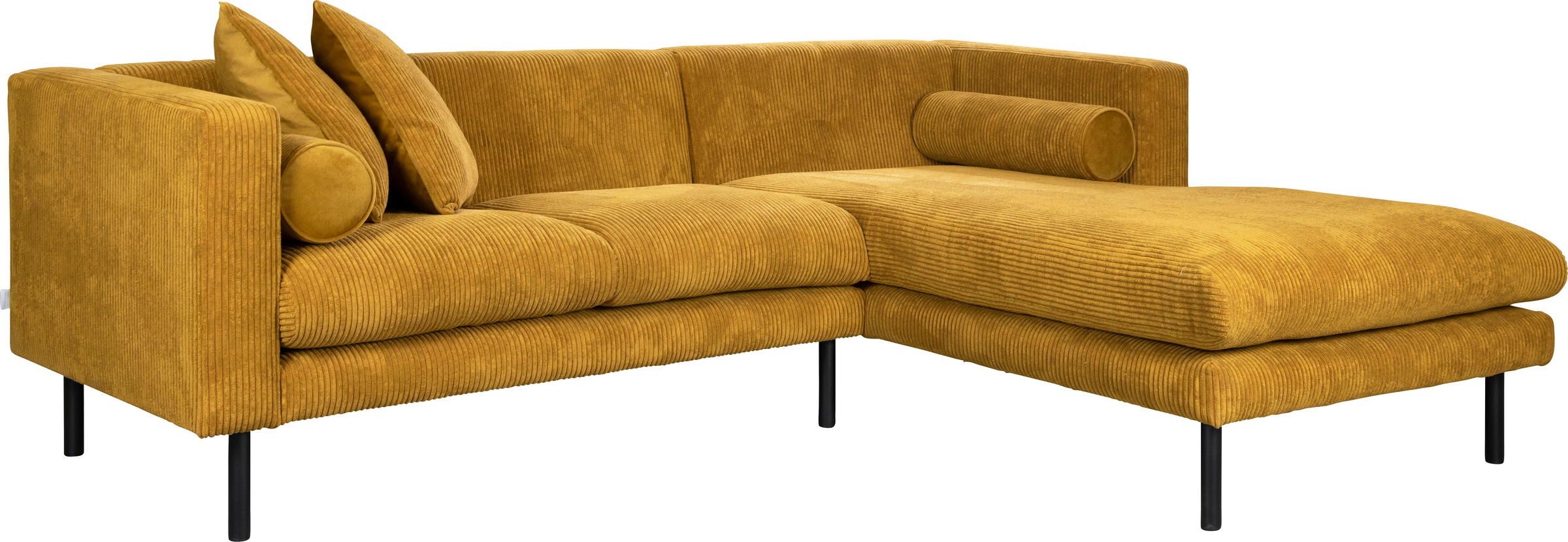 Home affaire Ecksofa »Lillibeth L-Form Designsofa, Maße B/T/H: 240/173/83 cm«, Zierkissen als Wendekissen, in Samtoptik oder Cord
