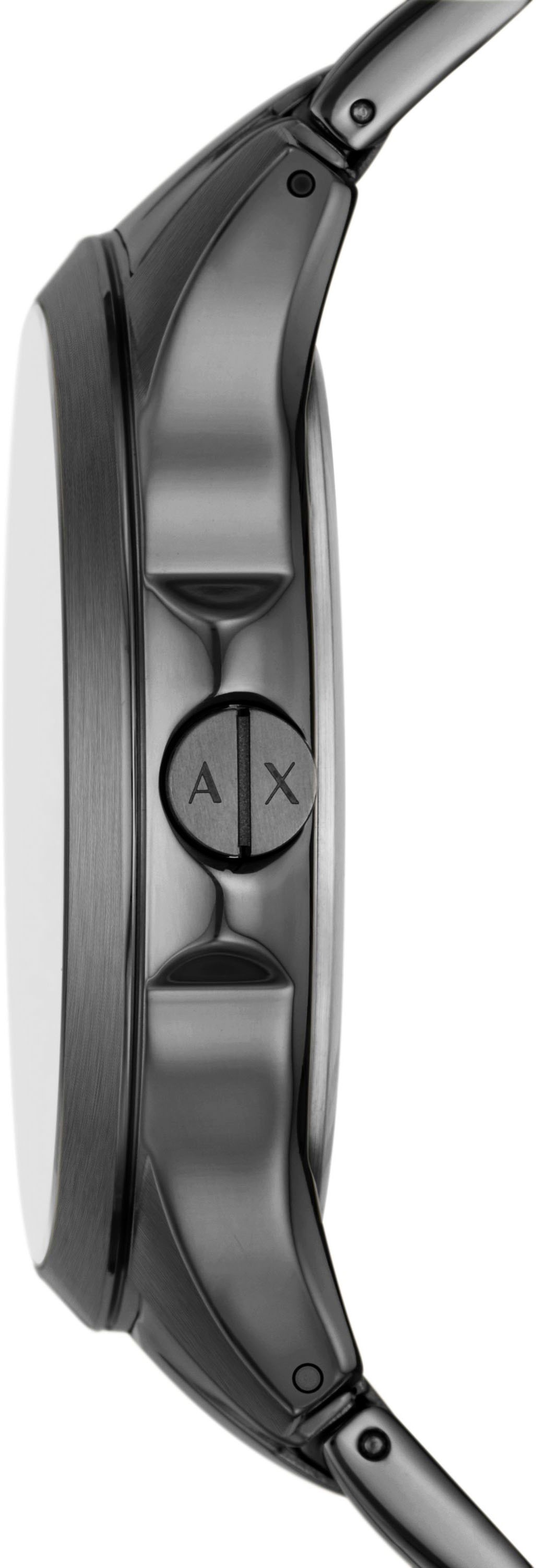 ARMANI EXCHANGE Chronograph, Armbanduhr, Herrenuhr, Edelstahlarmband, analog, Stoppfunktion