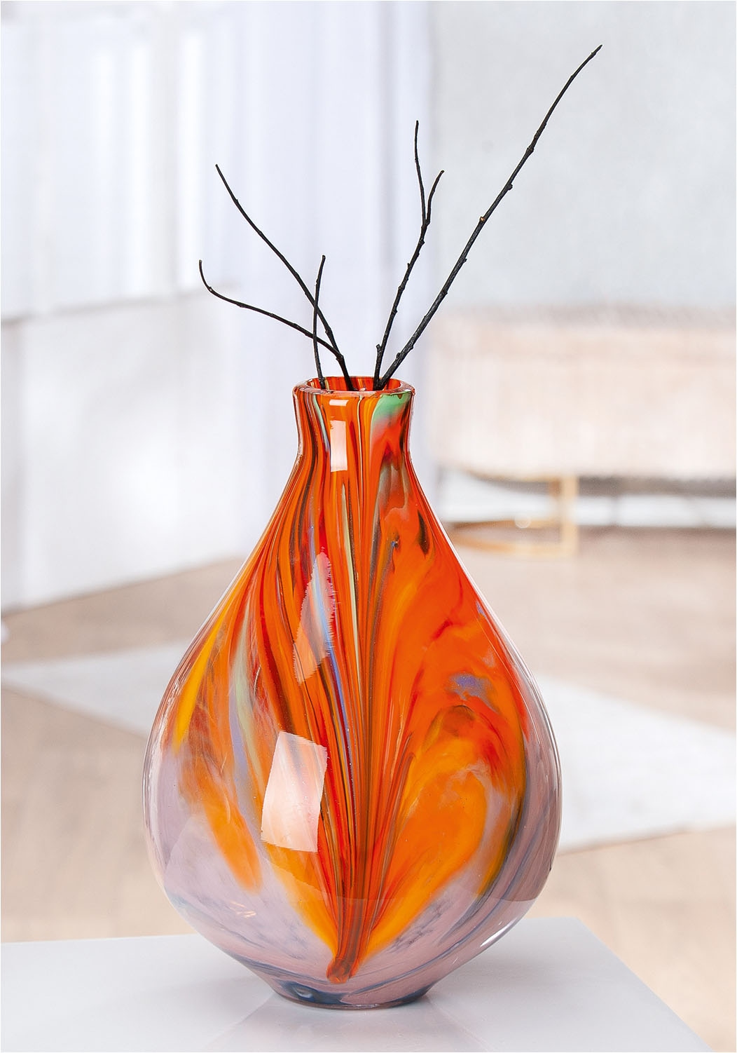 GILDE Tischvase »Vase Dream orange«