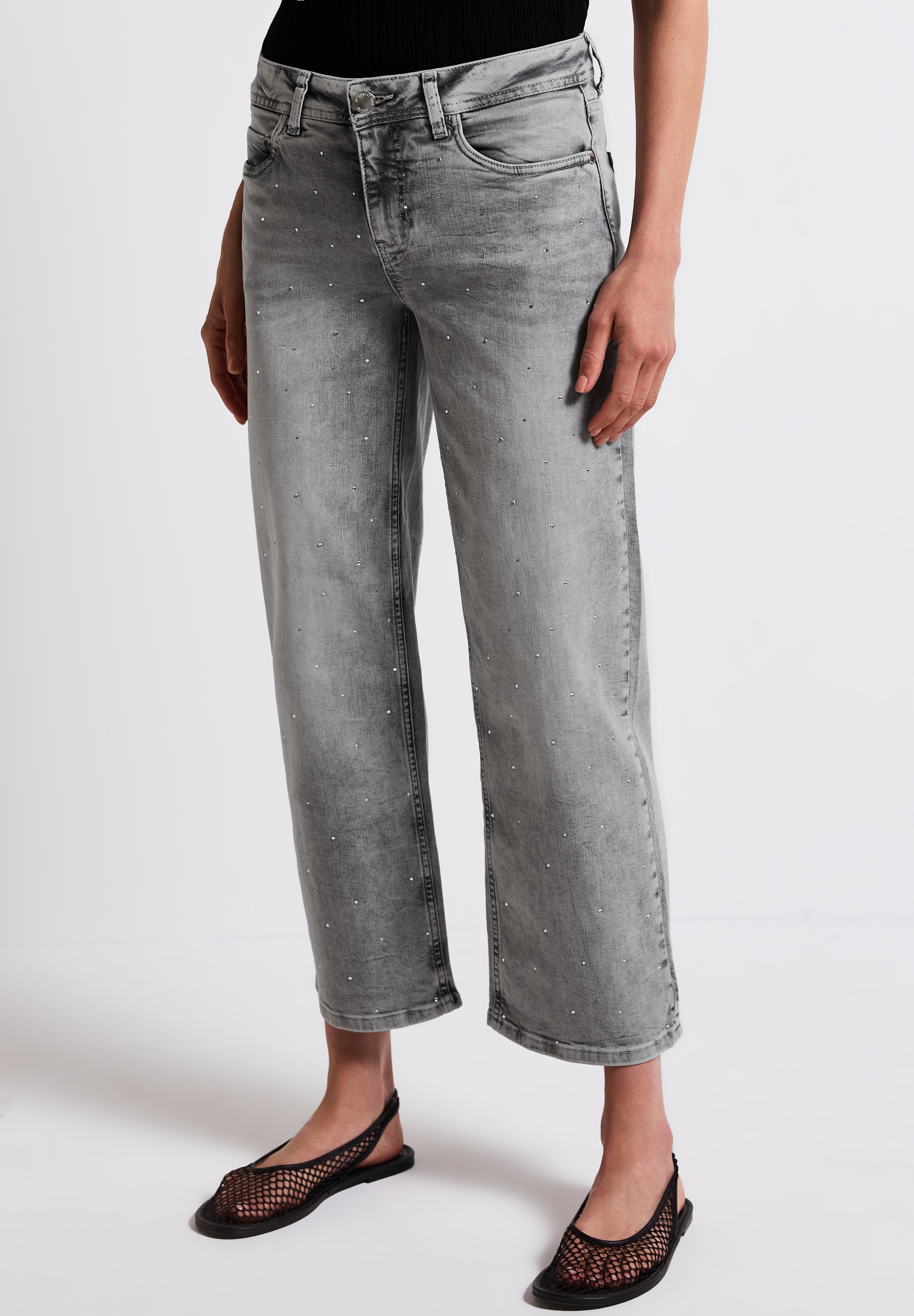 STREET ONE Straight-Jeans, Middle Waist