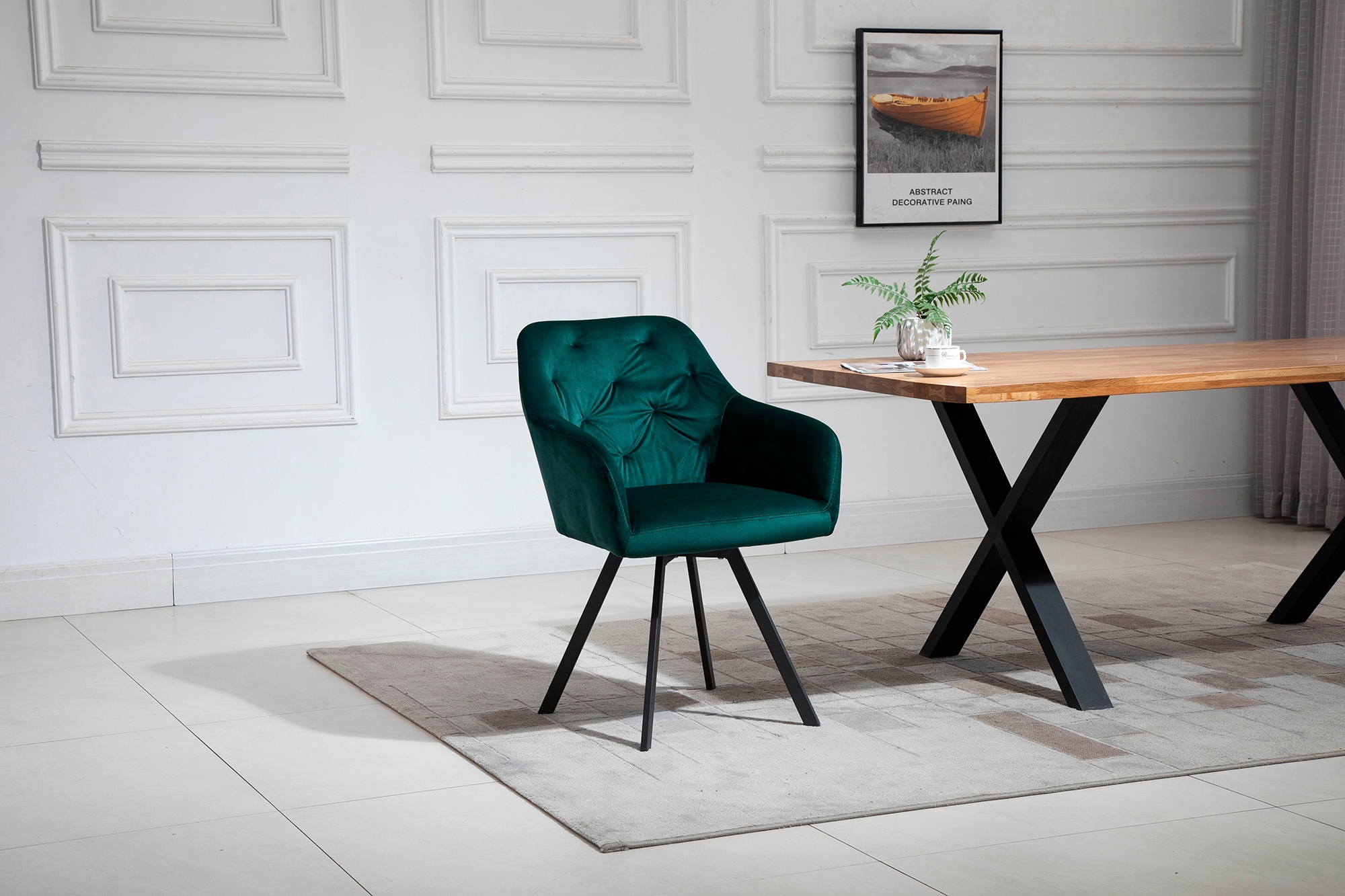 SalesFever Esszimmerstuhl "Toronto Stuhl - Stilvoller Armlehnstuhl mit Step günstig online kaufen