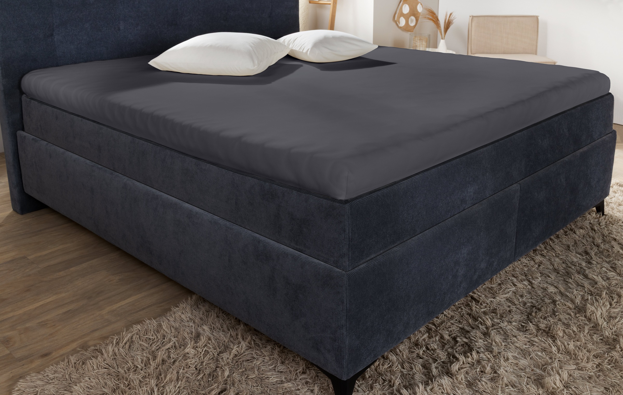 Thumbnail - Primera Spannbettlaken "Elasthan-Feinjersey Topper" Aus 95% gekämmter Baumwolle und 5% Elastan