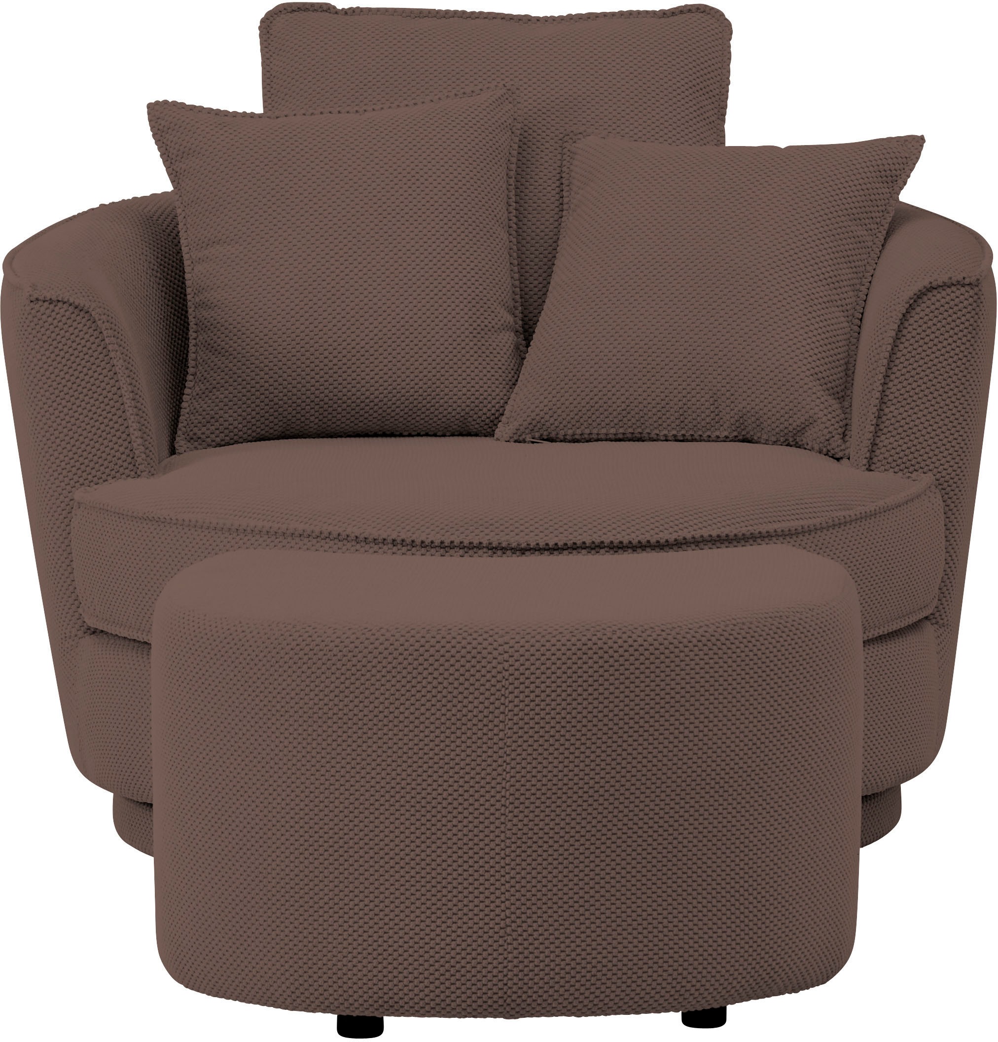 Leonique Drehsessel "MAISIE, Love Seat XXL Lese-Sessel, Big-Sessel mit Hock günstig online kaufen