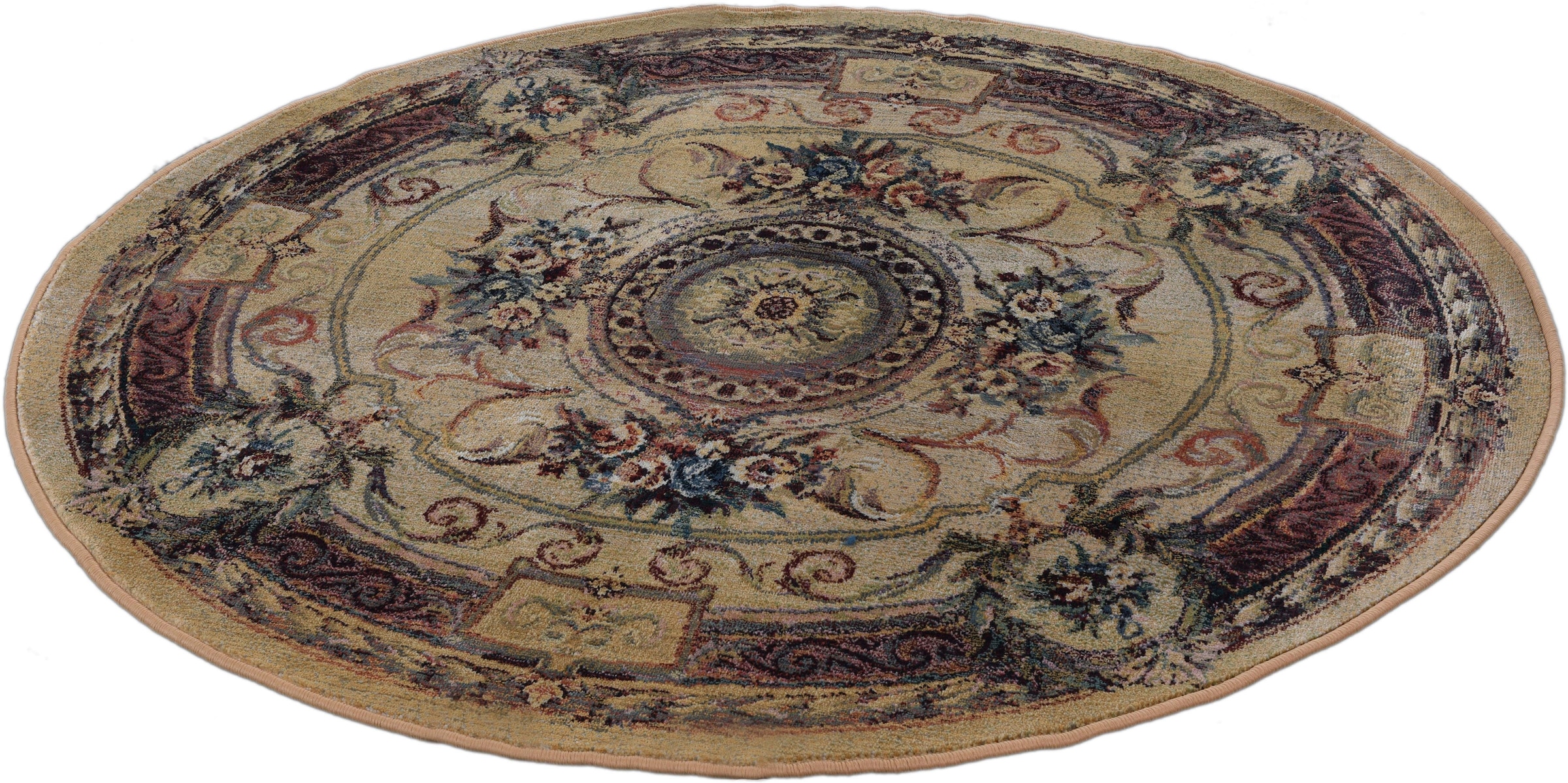 THEKO Teppich »Gabiro 856«, rund, 10 mm Höhe, Kurzflor, Orient-Optik, ideal im Wohnzimmer & Schlafzimmer