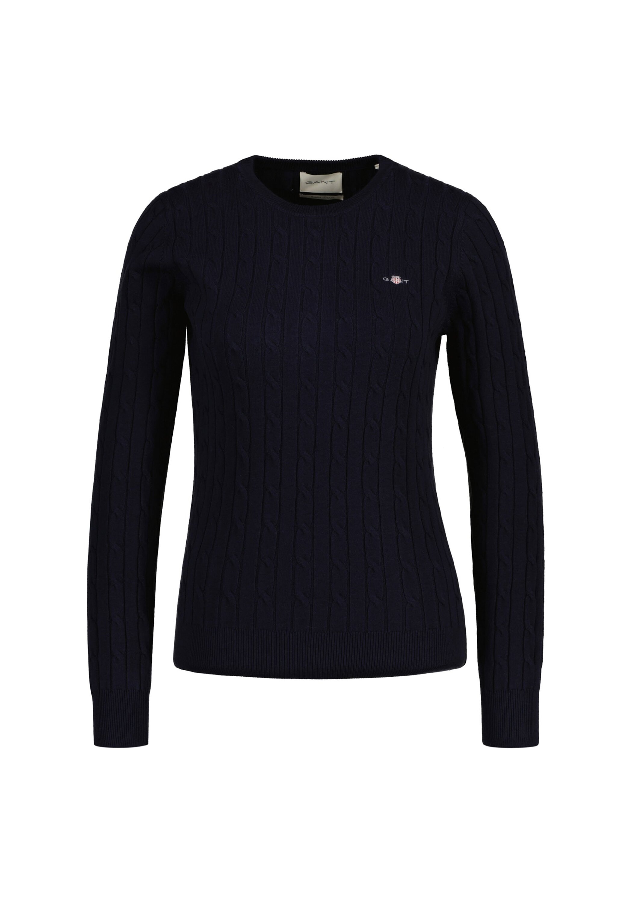 Gant Sweater "Strickpullover STRETCH COTTON CABLE C-NECK" günstig online kaufen