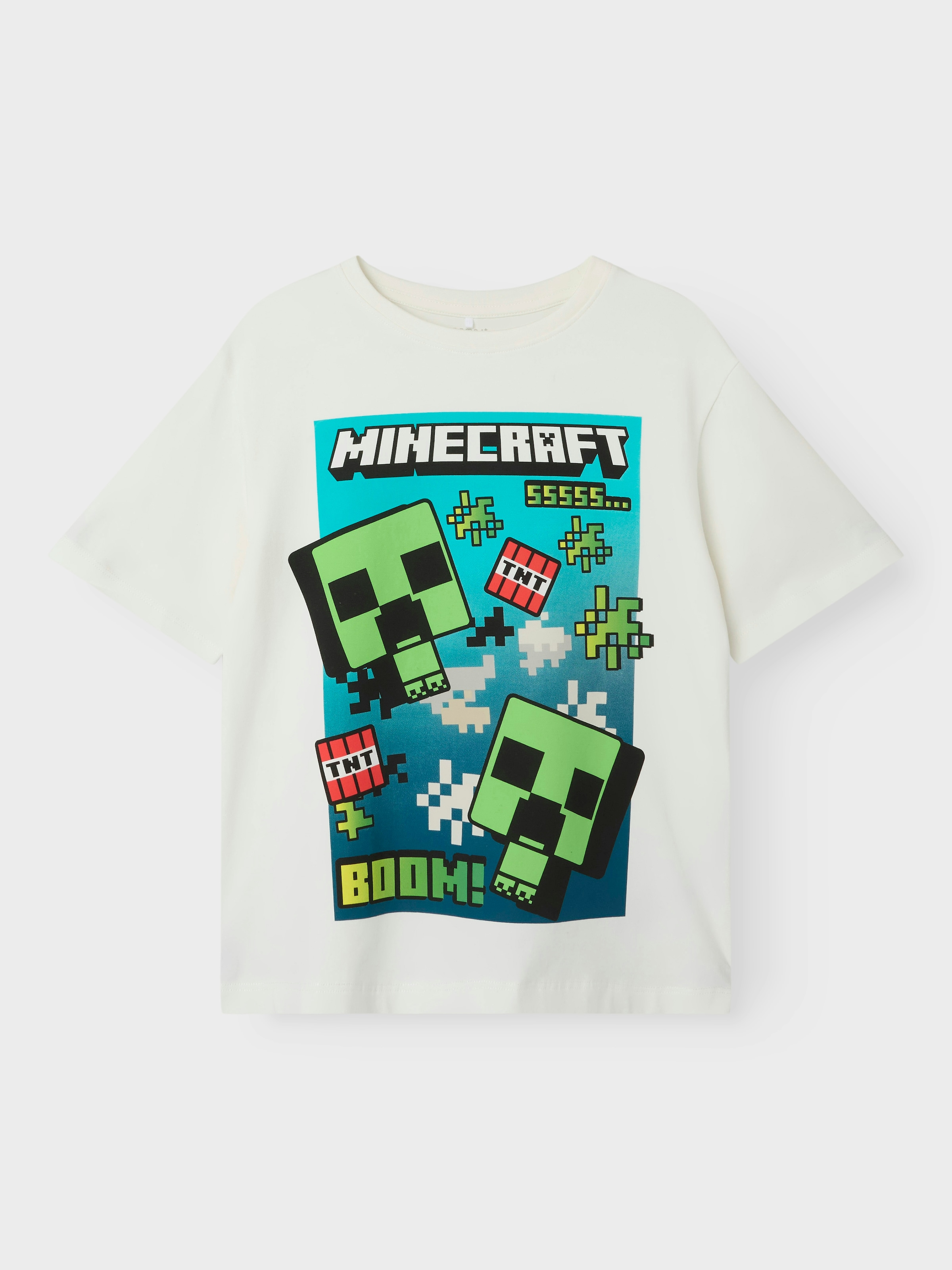 Name It T-Shirt »NKMMUS MINECRAFT NREG SS TOP NOOS BFU«, mit großem Minecraft-Frontmotiv
