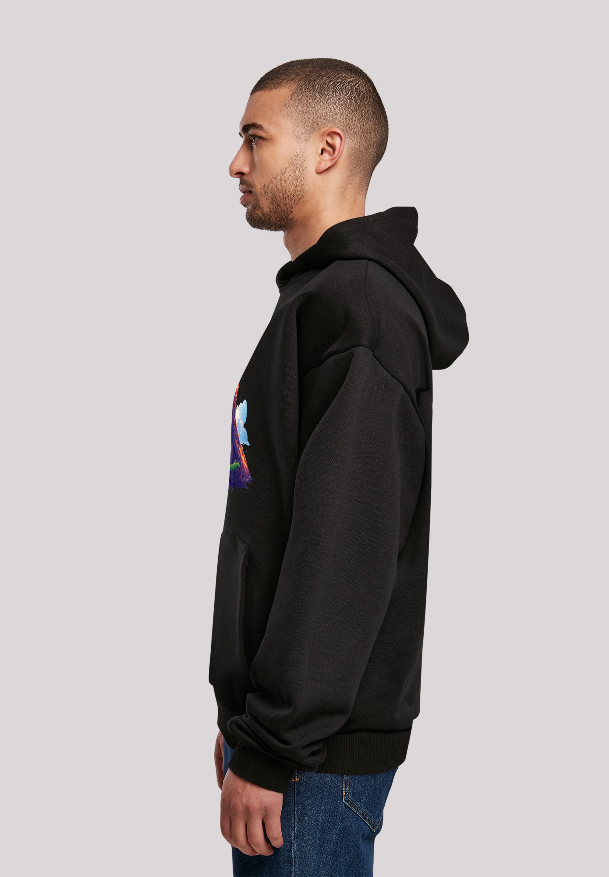F4NT4STIC Kapuzenpullover »Vulkanausbruch«, Premium Qualität