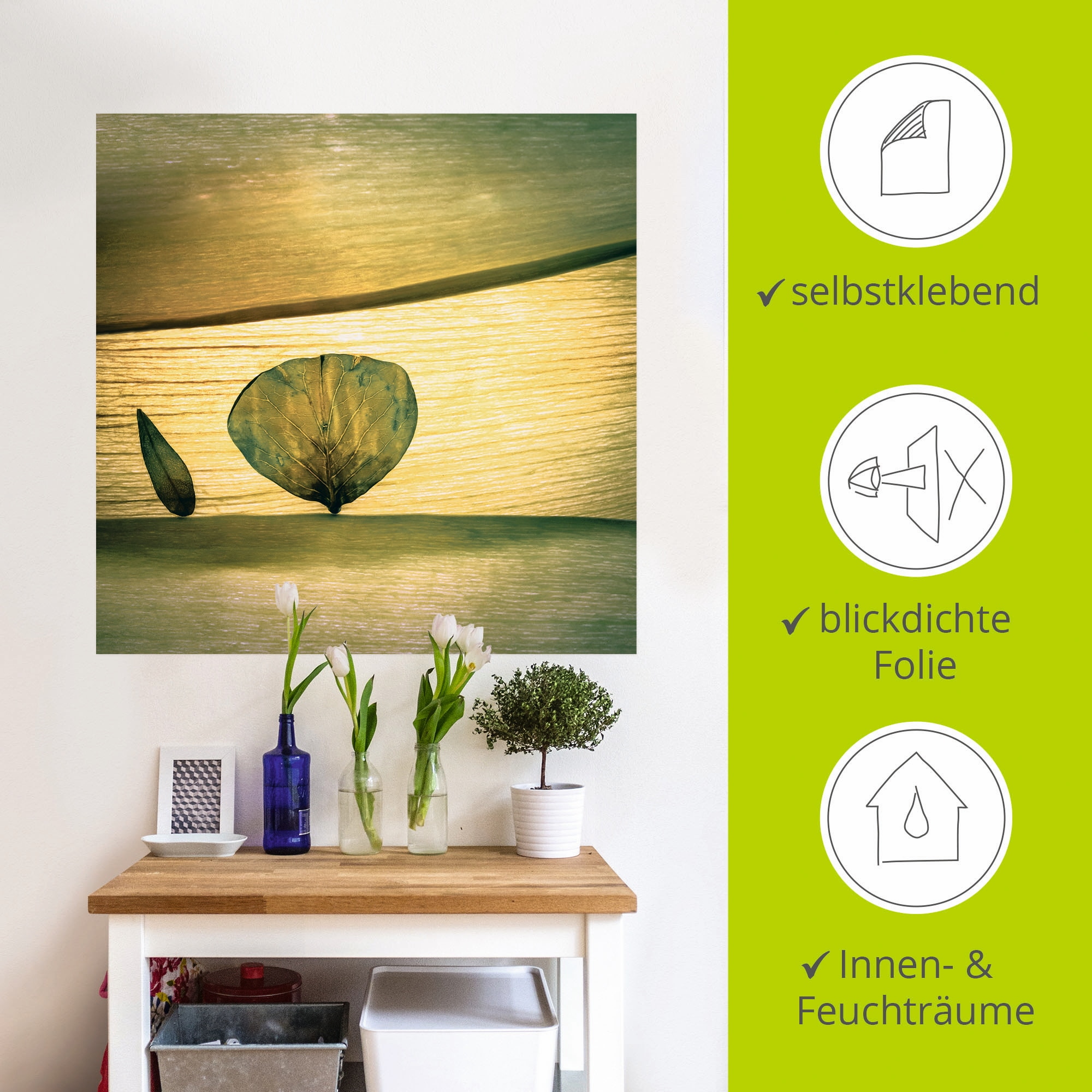 Artland Wandbild »Frühling?«, Blätter, (1 St.), als Leinwandbild, Poster, Wandaufkleber in verschied. Größen