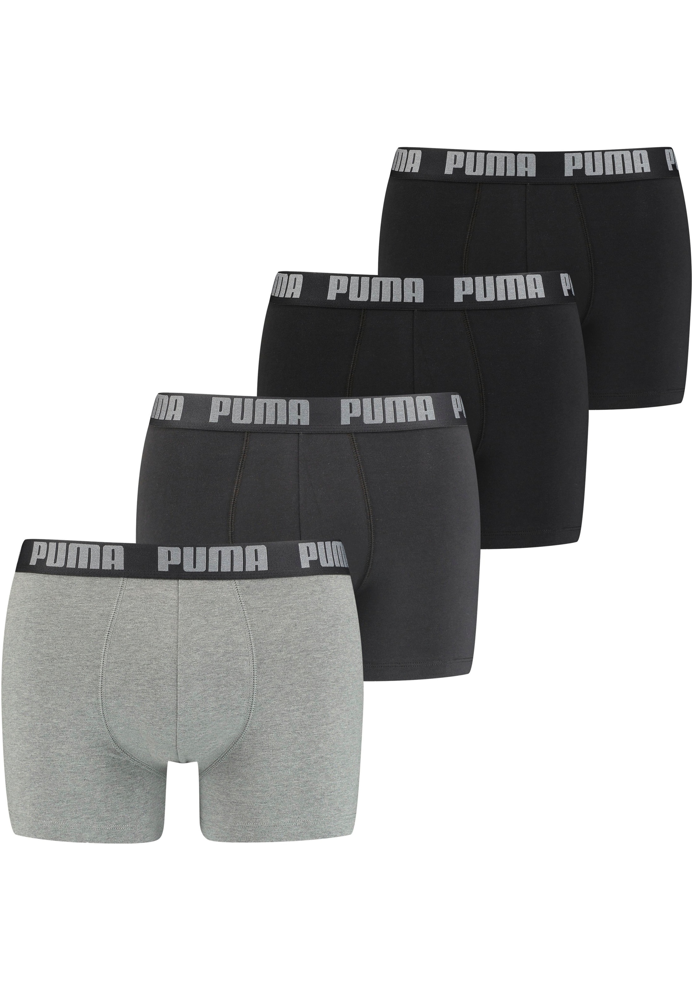 PUMA Boxer, (Packung, 2er-Pack), mit breitem Logo-Webbund