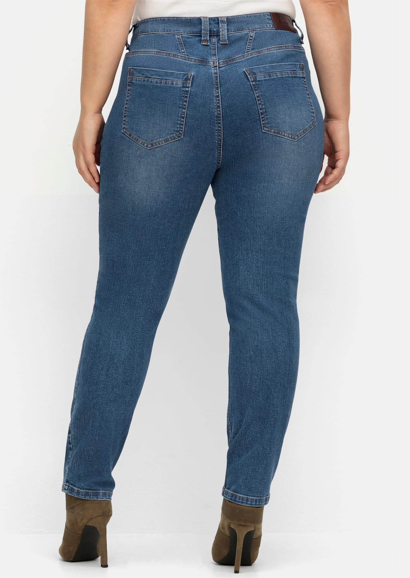 Sheego Stretch Jeans Women Blue Denim 24 5