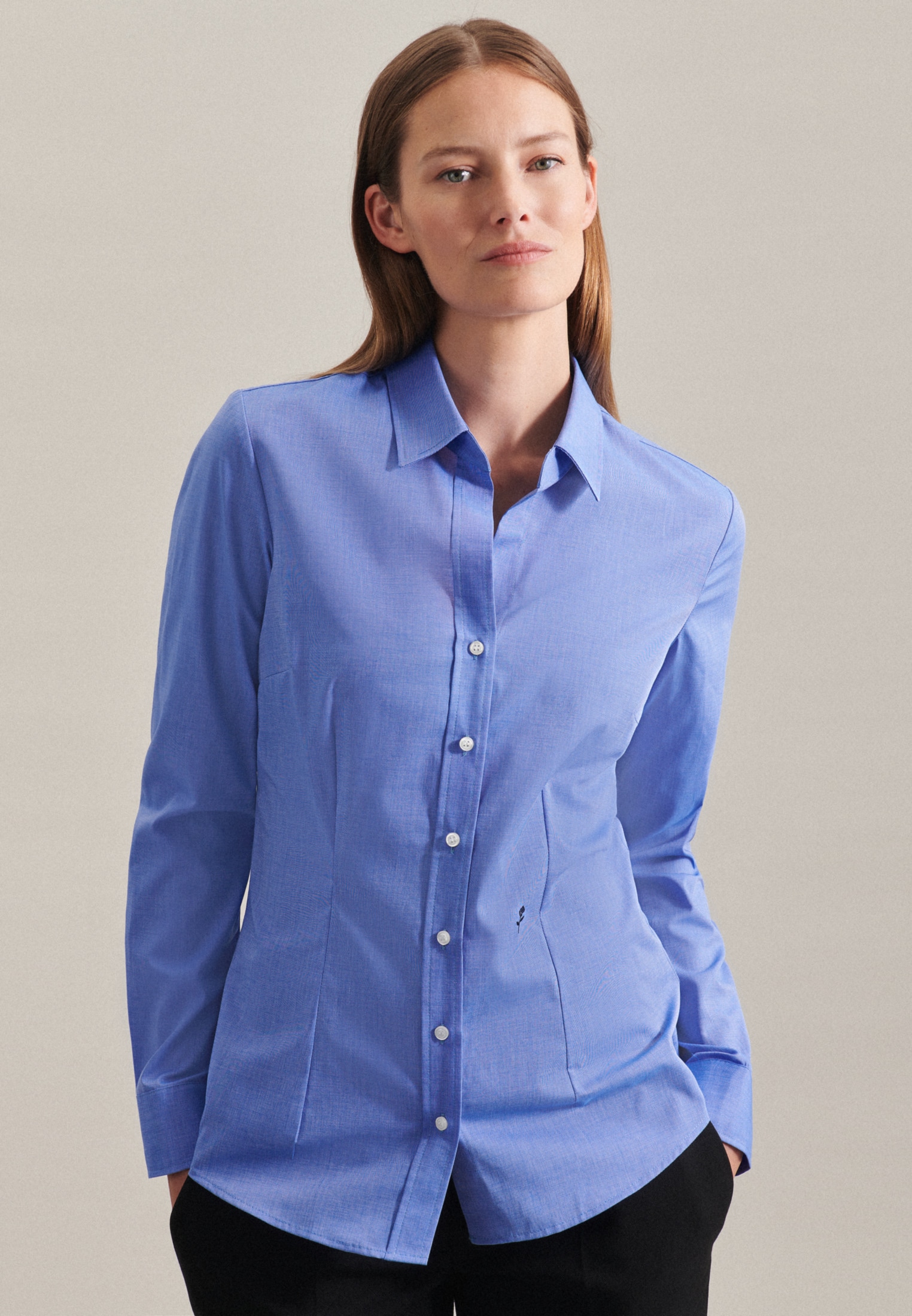 seidensticker Hemdbluse, Kragen Uni