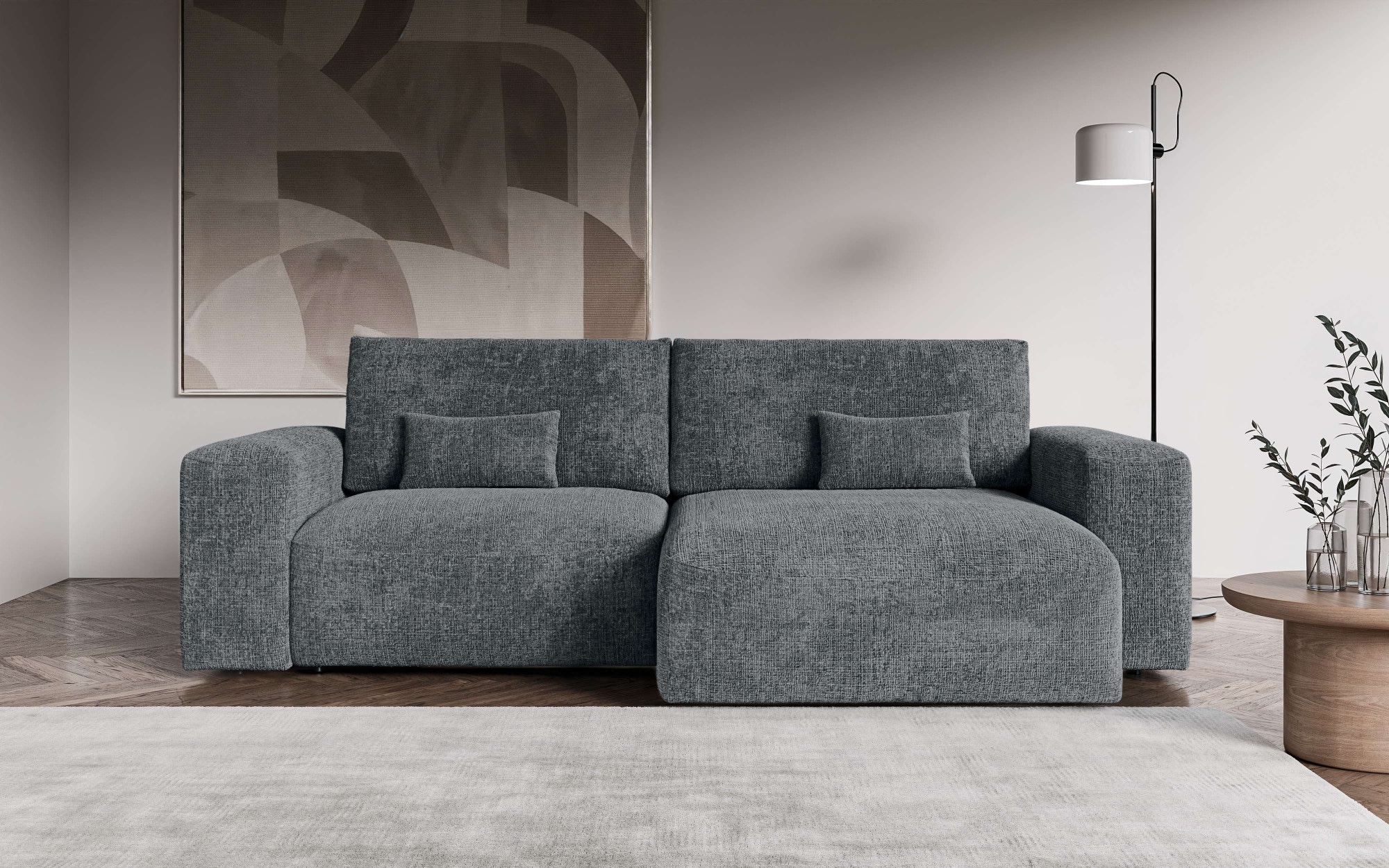 OTTO home Ecksofa "MATTS Schlafsofa mit Bettkasten, Maße B/T/H: 265/159/89 günstig online kaufen