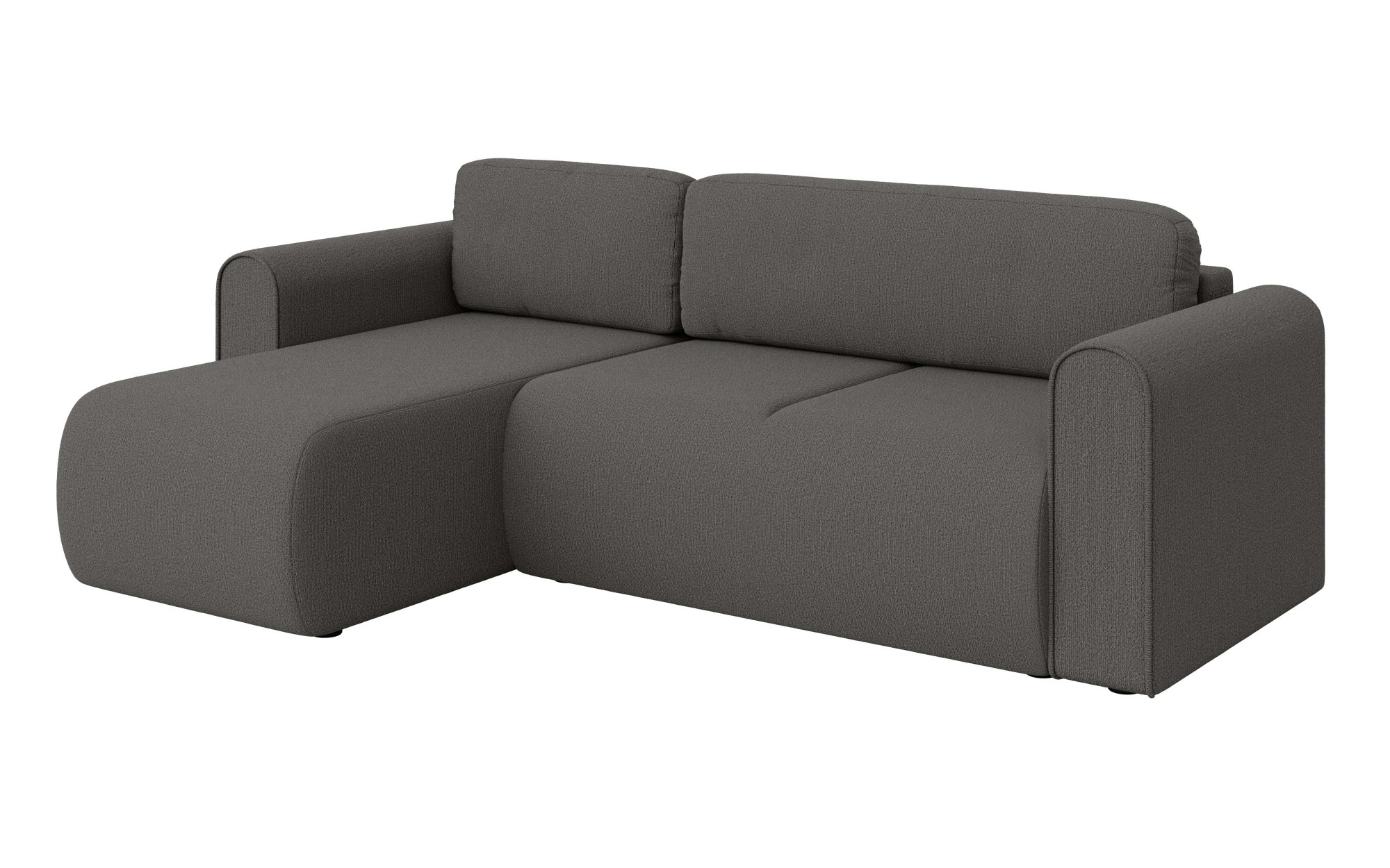INOSIGN Ecksofa »Zacharia wahlweise Schlafsofa mit Bettkasten, B/T/H 250/166/86 cm«, L-Form mit Wellenunterfederung, Recamiere beidseitig montierbar