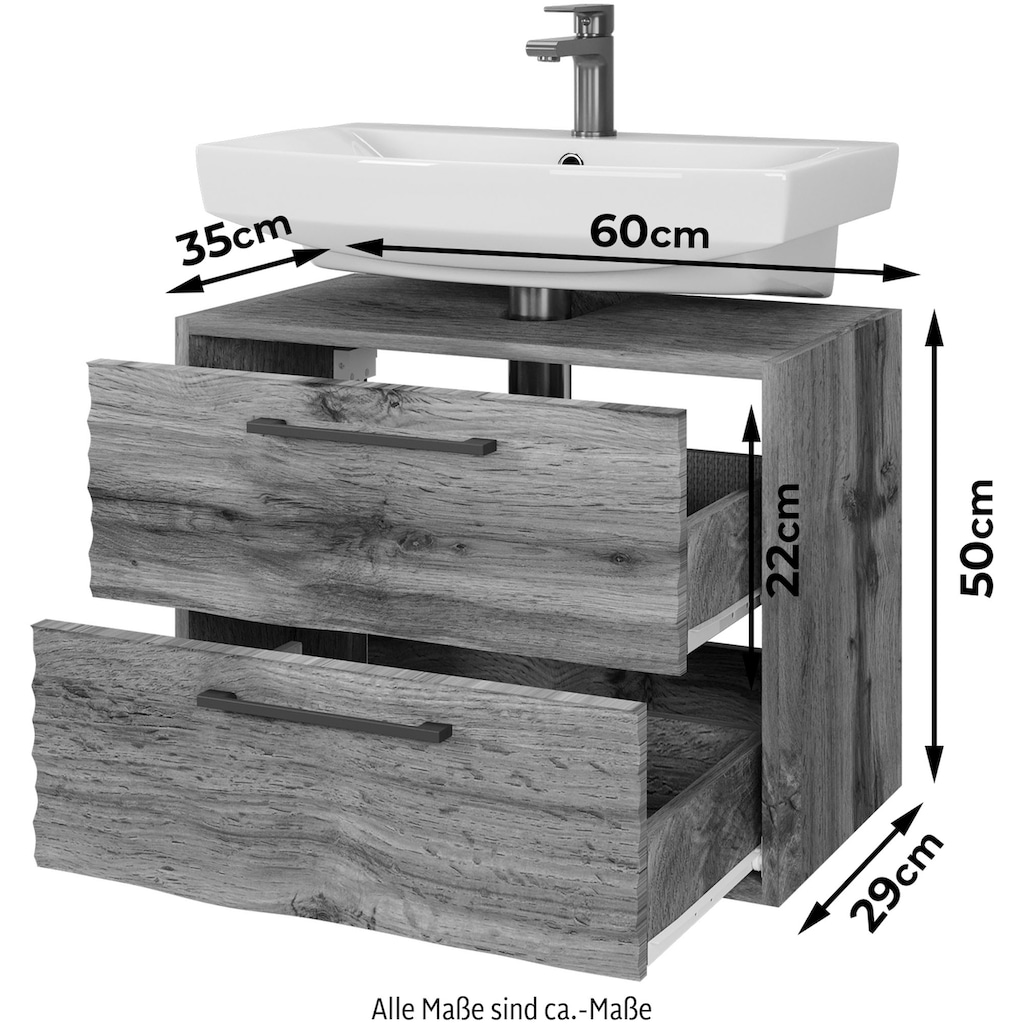 welltime Waschbeckenunterschrank »Canada«, (1 St.)