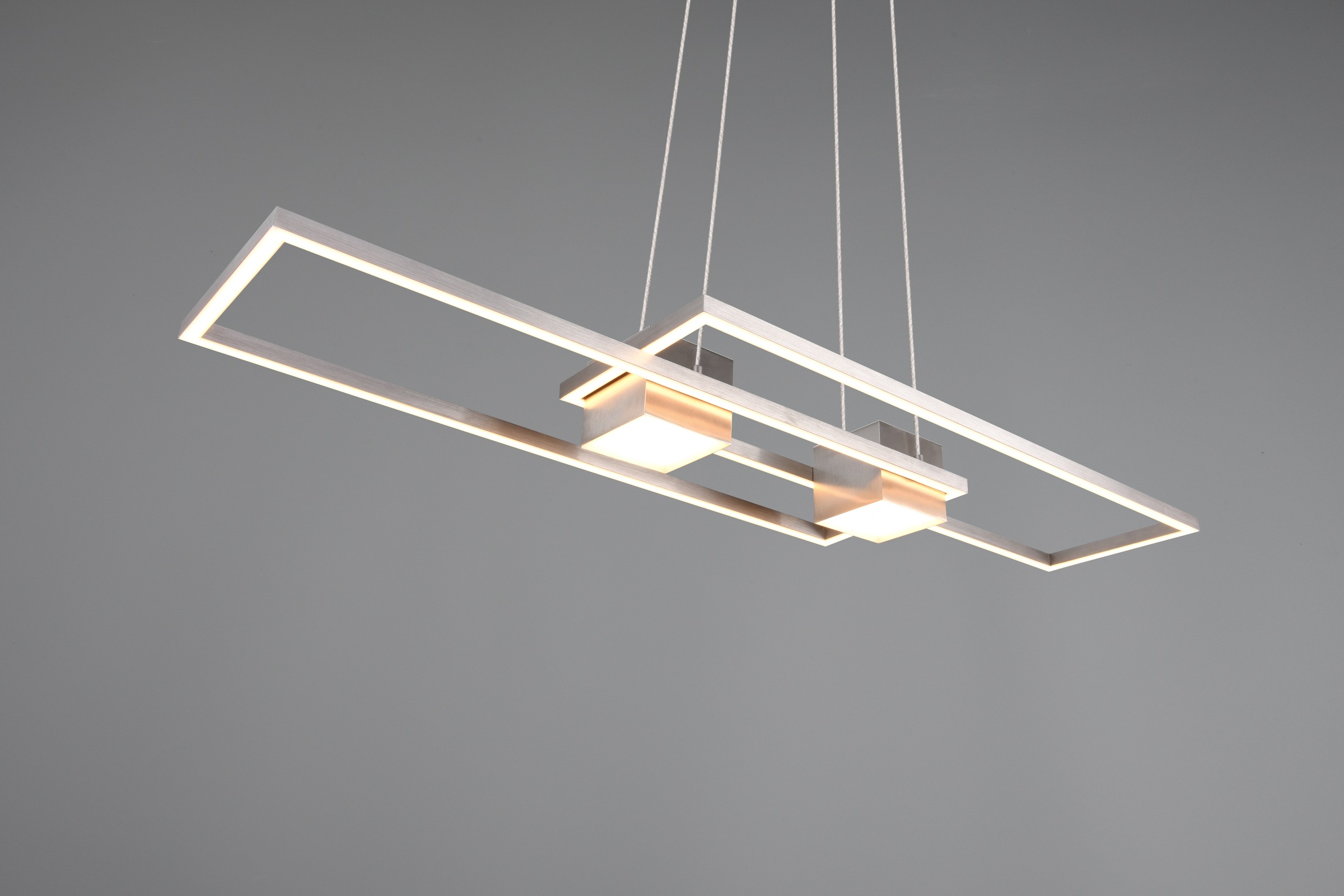 TRIO Leuchten LED Pendelleuchte »ALBANY, LED Hängelampe Wohnzimmer mit Fernbedienung, dimmbar, CCT«, 1 flammig, Leuchtmittel LED-Board | LED fest integriert, Lichtfarbe einstellbar, Memoryfunktion, Nachtlicht, up-and-down Licht
