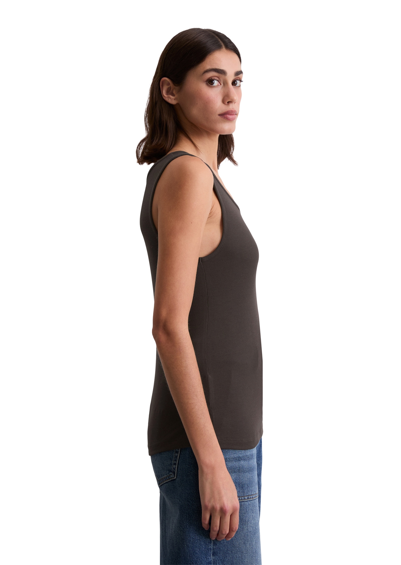 Marc O'Polo T-Shirt »aus softem Rippjersey«