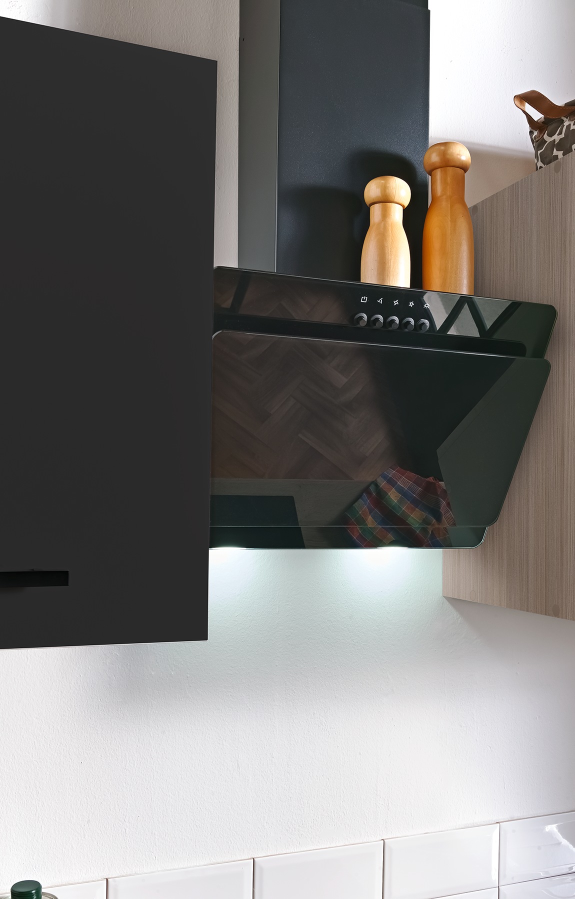 wiho Küchen Küchenzeile »Fortyfive, Breite 180 cm,« Soft-Close-Funktion in Schubkästen & Auszügen, höhenverstellbare Füße