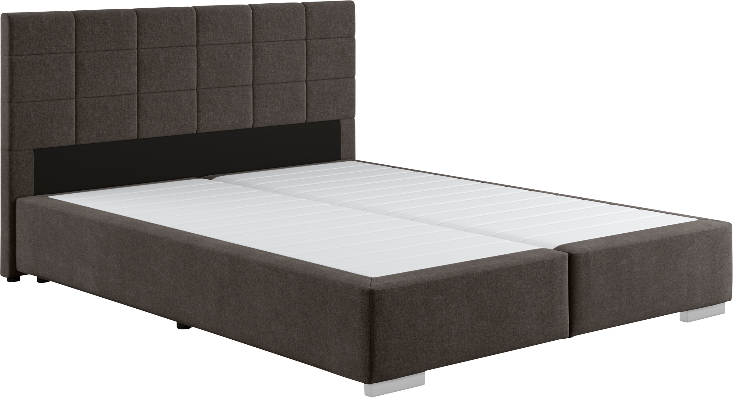 COTTA Boxspringbett "Simba in verschiedenen Farben und Breiten erhältlich, ohne Matratze" im Bezugsstoff: Karo