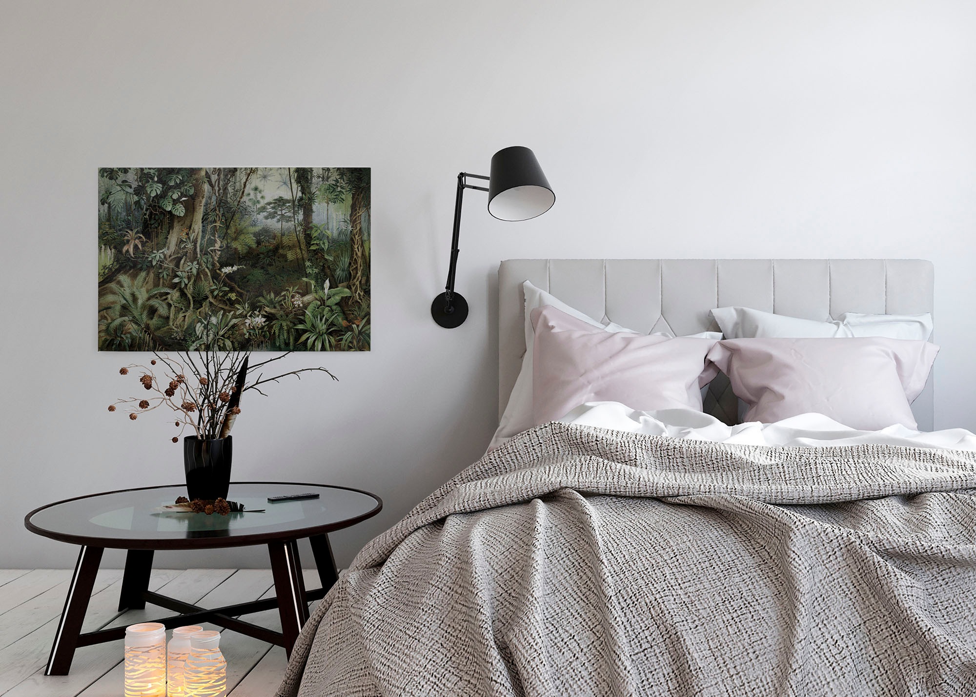 A.S. Création Leinwandbild »jungle«, Kunst-Gemälde-Kinder, (1 St.), Keilrahmen Bild Dschungel Wald Leinwand-Bild Wohnzimmer modern Kinder