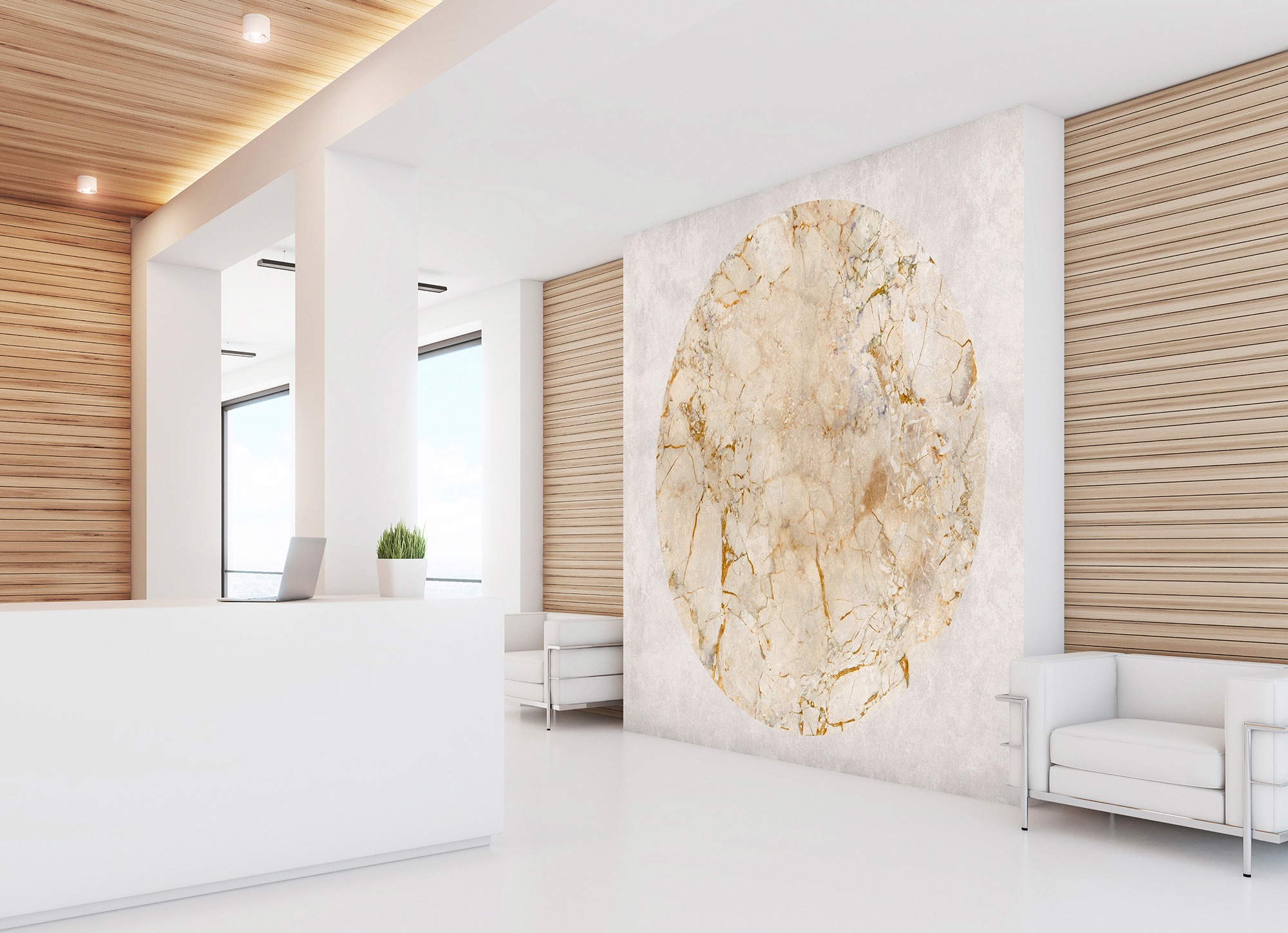 living walls Fototapete »Walls by Patel Venus«, Fototapete Marmor venus 5,00 m x 2,70 m 200 g Vlies Premium Tapete