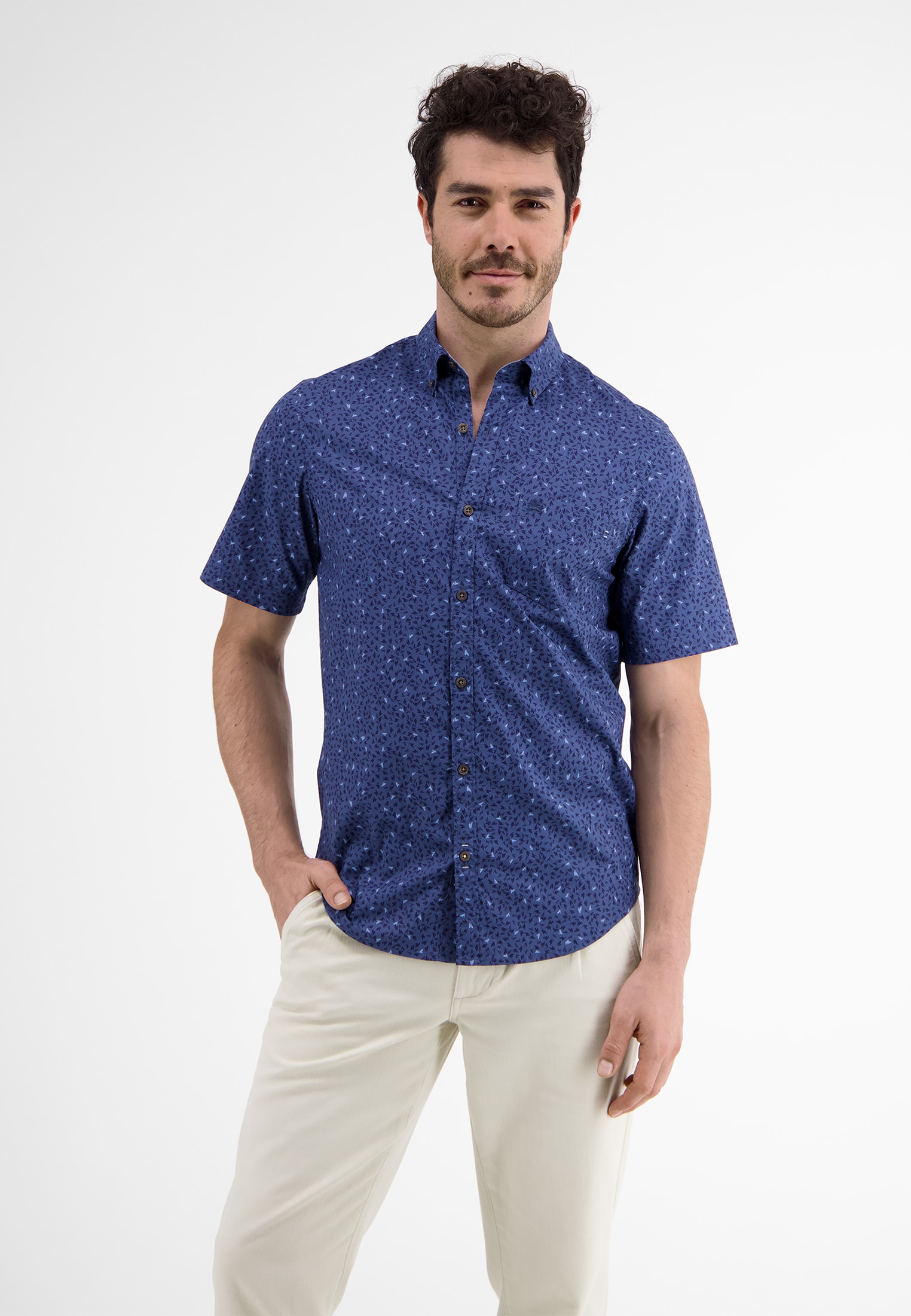 LERROS Kurzarmhemd "Halbarmhemd mit AOP" günstig online kaufen