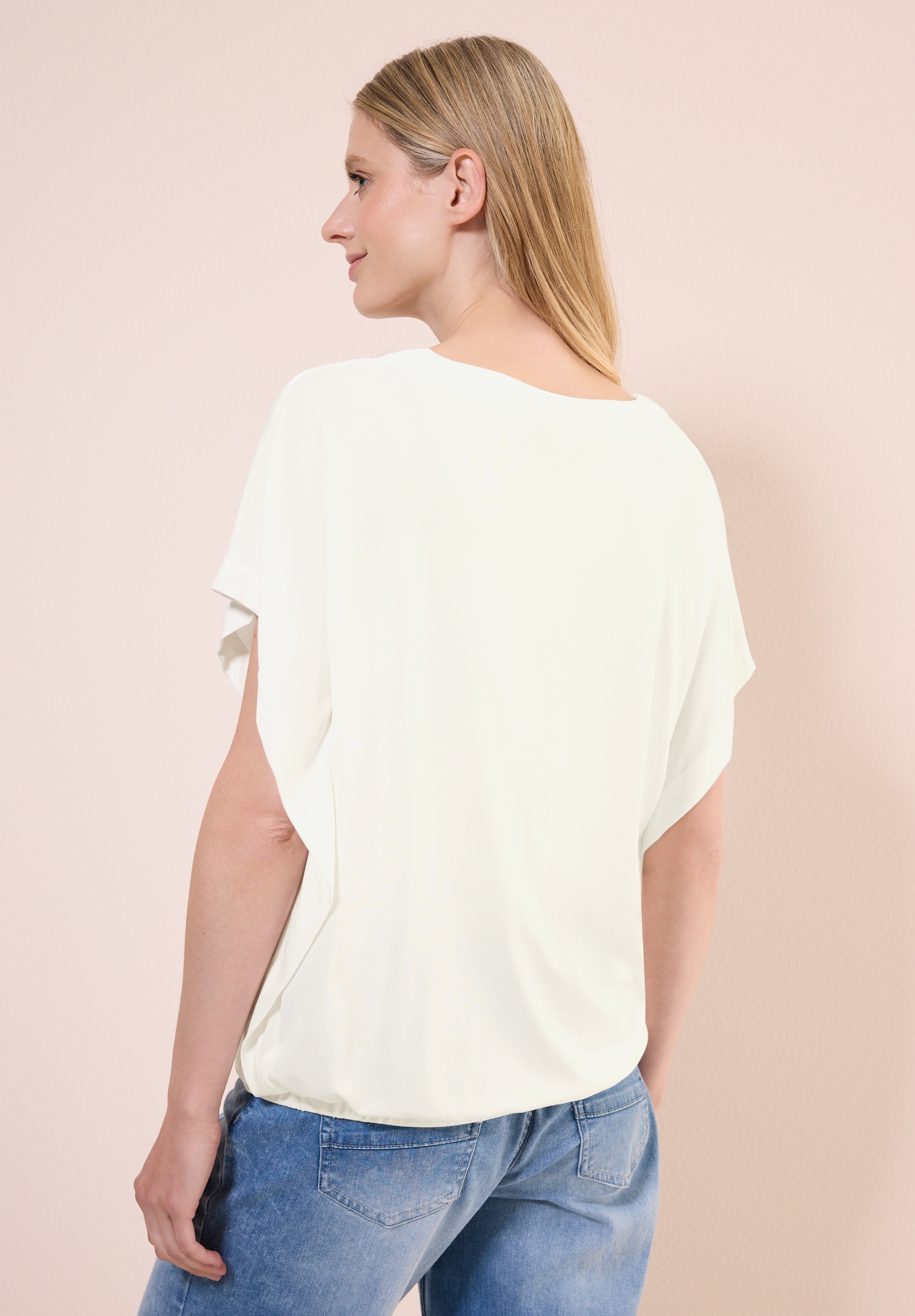 Cecil V-Shirt, mit Elastiksaum günstig online kaufen