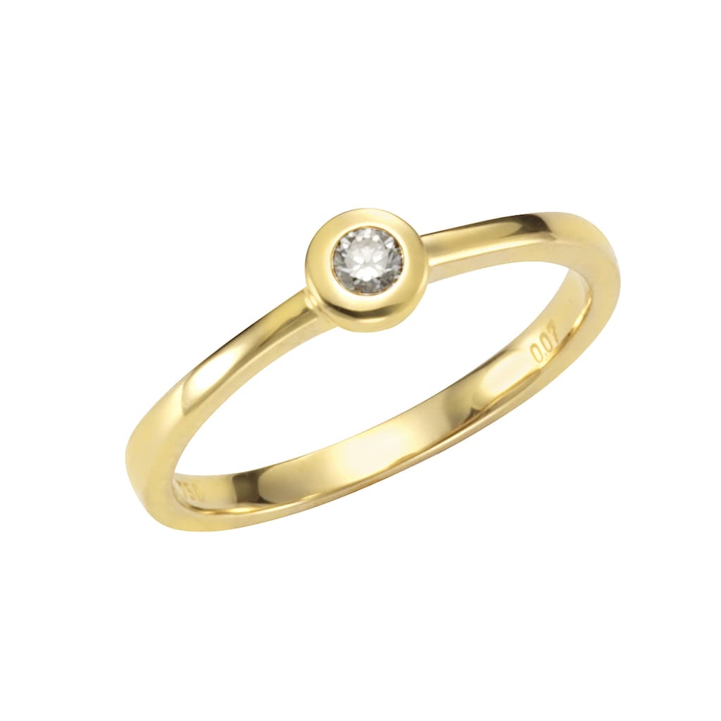 Orolino Fingerring »750/- Gelbgold Brillant«