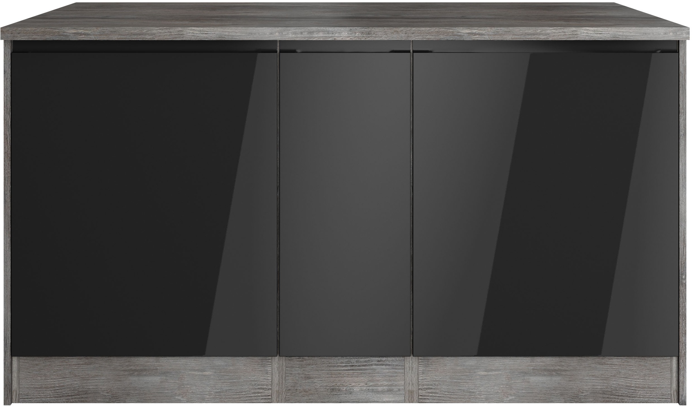 KOCHSTATION Kücheninsel »KS-Virginia«, Breite 153 cm, MDF-Fronten, Flaschenregal