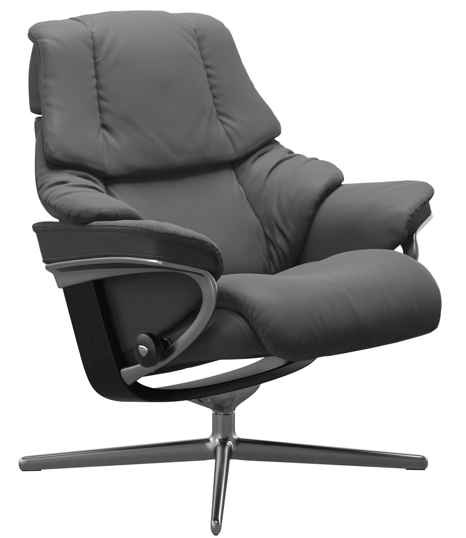 Thumbnail - Stressless Relaxsessel "Reno", mit Cross Base, Größe S, M & L, Holzakzent Schwarz