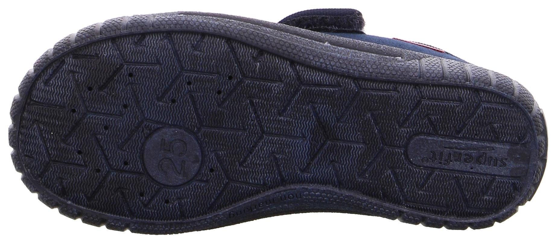 Superfit Hausschuh »Bill WMS: Mittel«, Kindergarten Schuh im Jeans-Look, Größenschablone zum Download