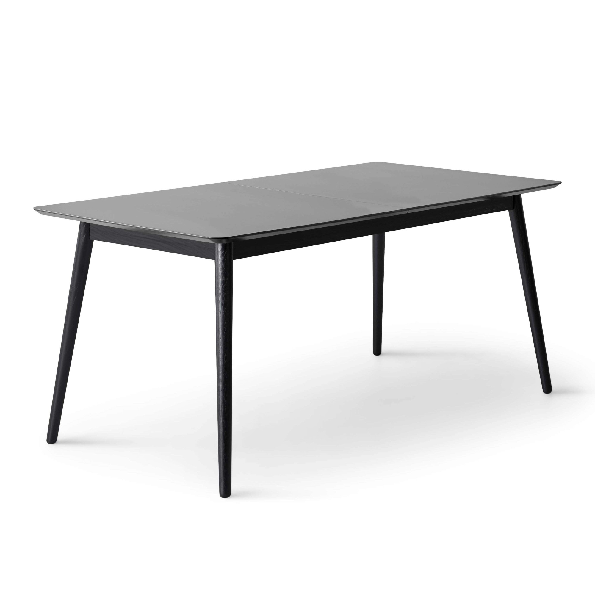 Hammel Furniture "Meza Designtisch mit Auszugsfunktion und 2 Einlegeplatten" abgerundete Tischplatte MDF, Massivholzgestell, in zwei Breite