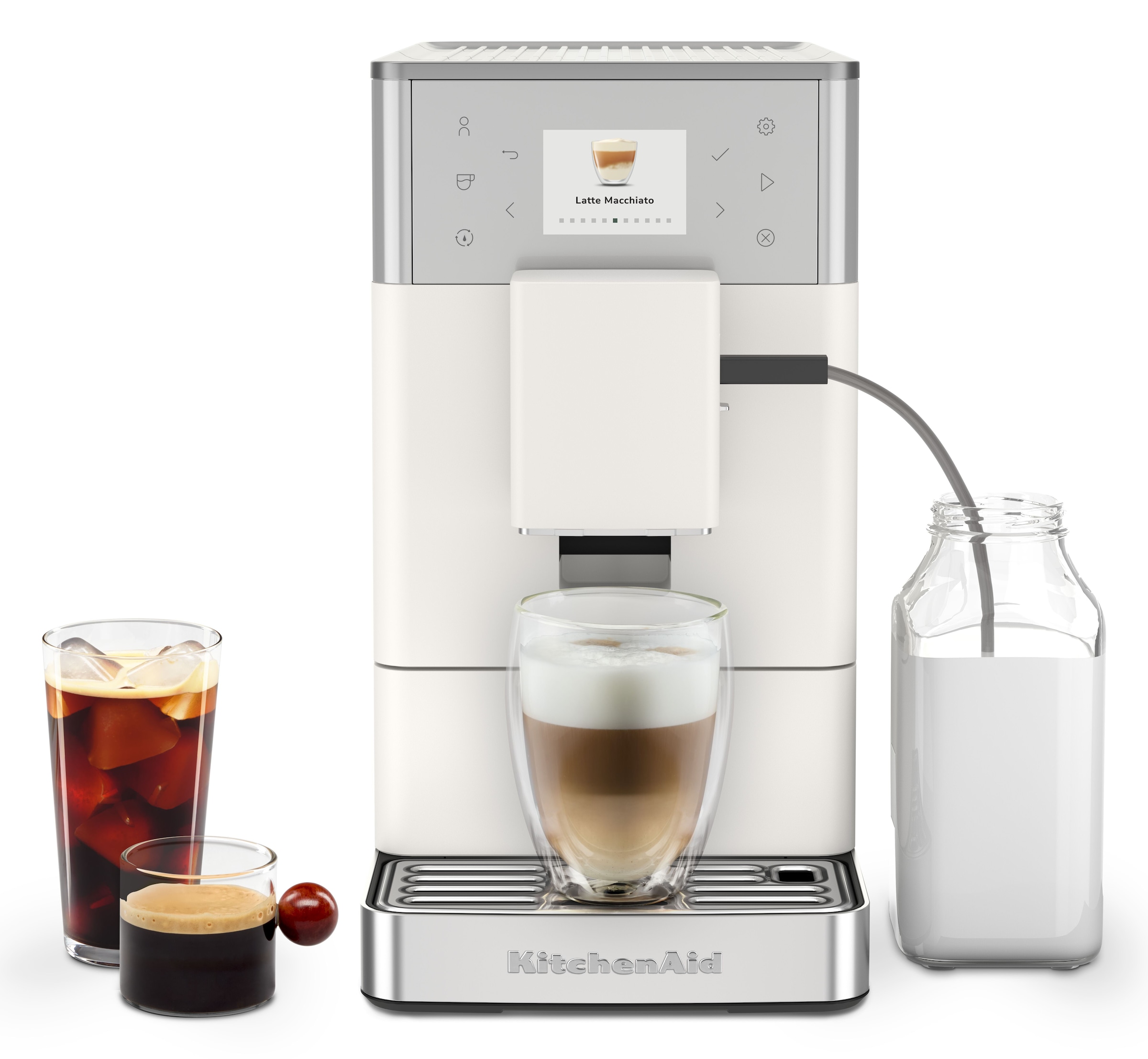 KitchenAid Kaffeevollautomat »5KES8453EPL« QuietGrind-System: ermöglicht eine leise Zubereitung bei jeder Tasse