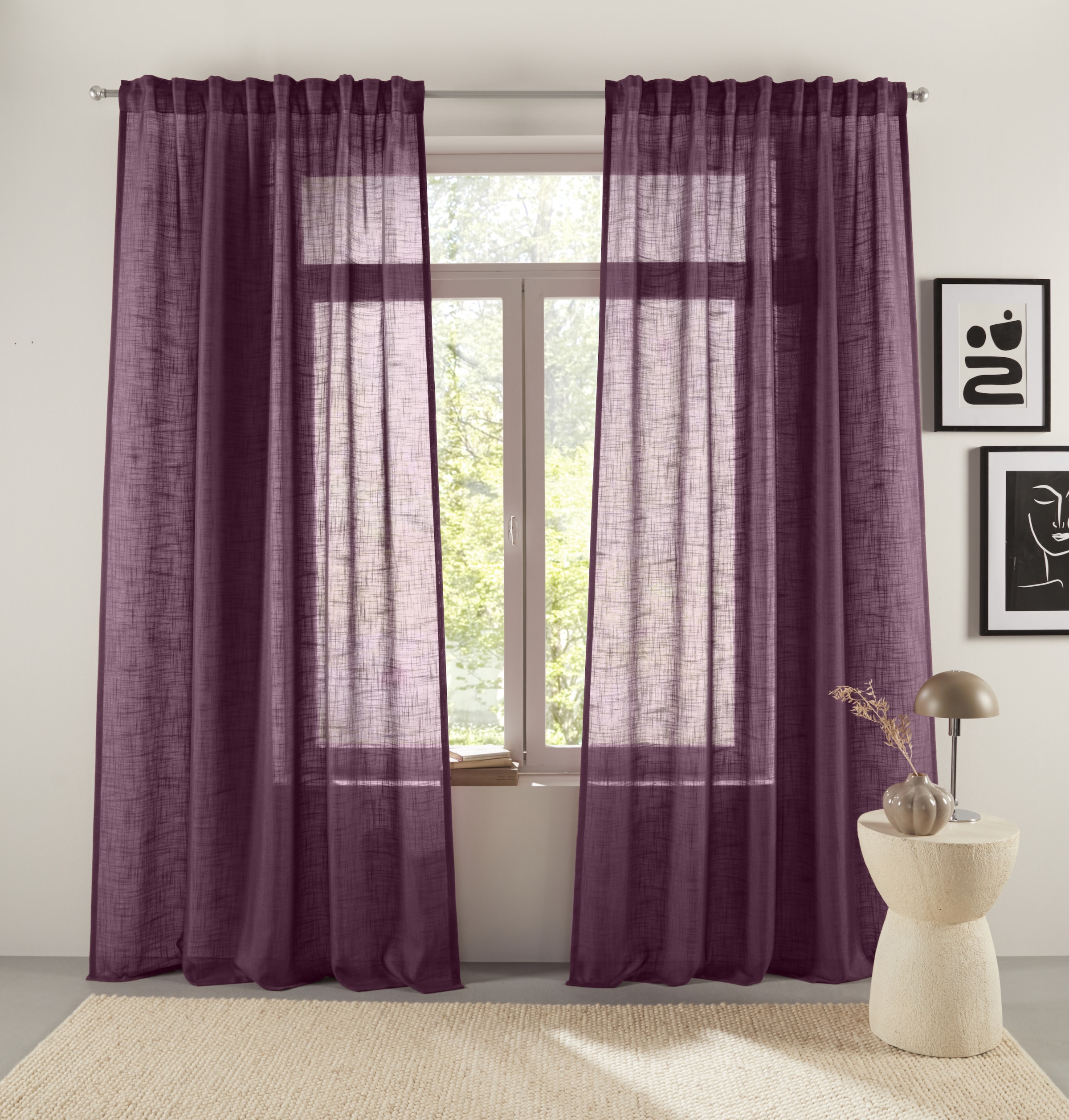 LeGer Home by Lena Gercke Gardine "Marusha" Multifunktionsband 1 Stk. tlg. günstig online kaufen