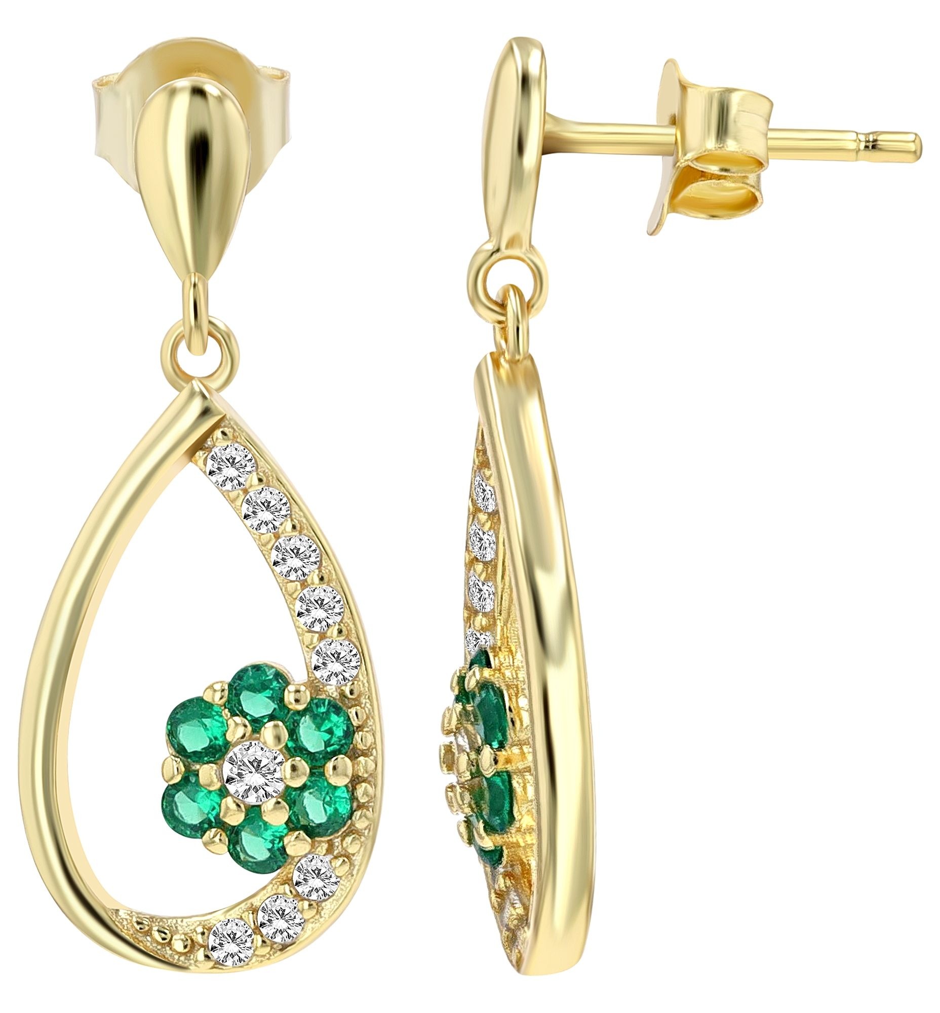 Adelia´s Paar Ohrhänger »Damen Ohrringe – Ohrhänger aus 925 Silber mit Zirkonia« Perfekt als Geschenk für besondere Menschen