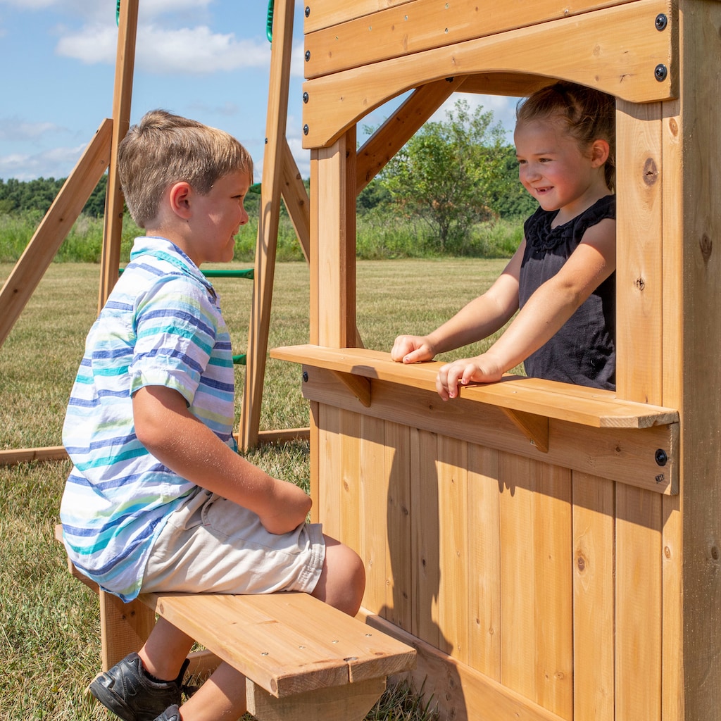 Backyard Discovery Spielturm »Montpelier«, mit Schaukeln, Rutsche und Klettergerüst