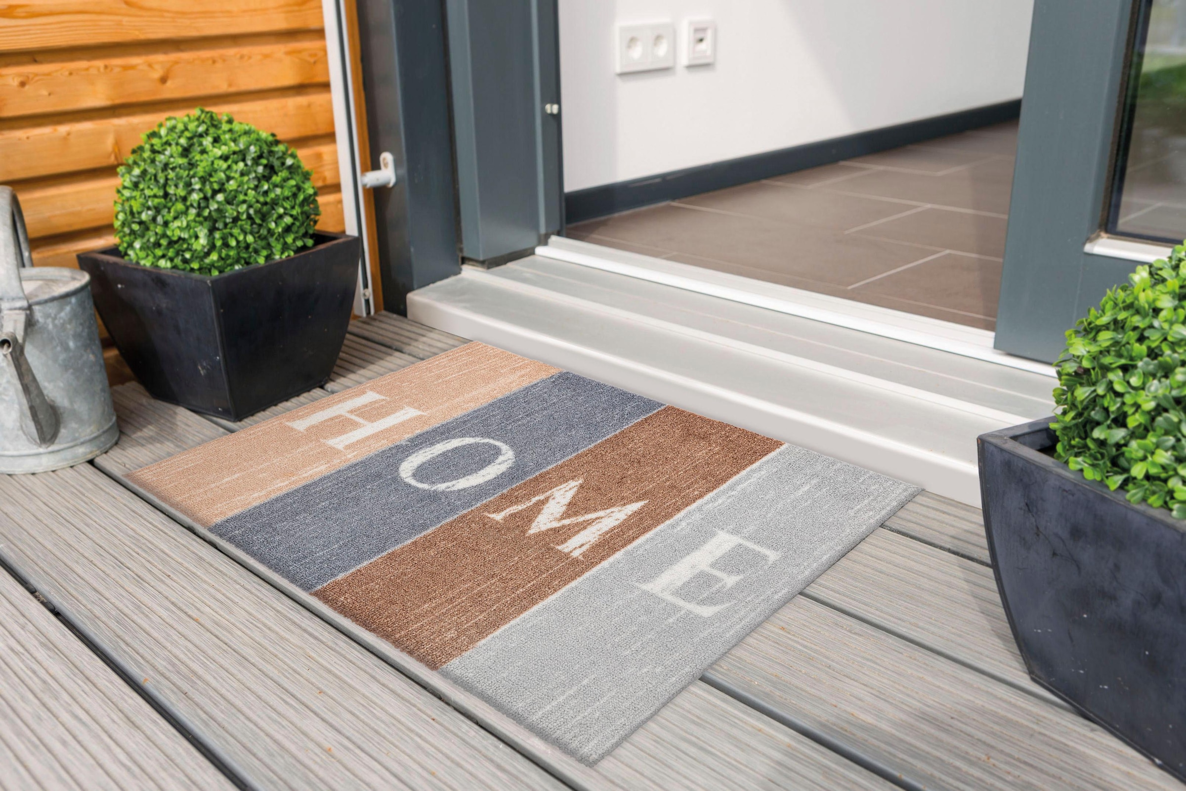 ASTRA Fußmatte »Miabella 1669« rechteckig 7 mm Höhe Schmutzfangmatte, mit Spruch, waschbar, In -und Outdoor geeignet