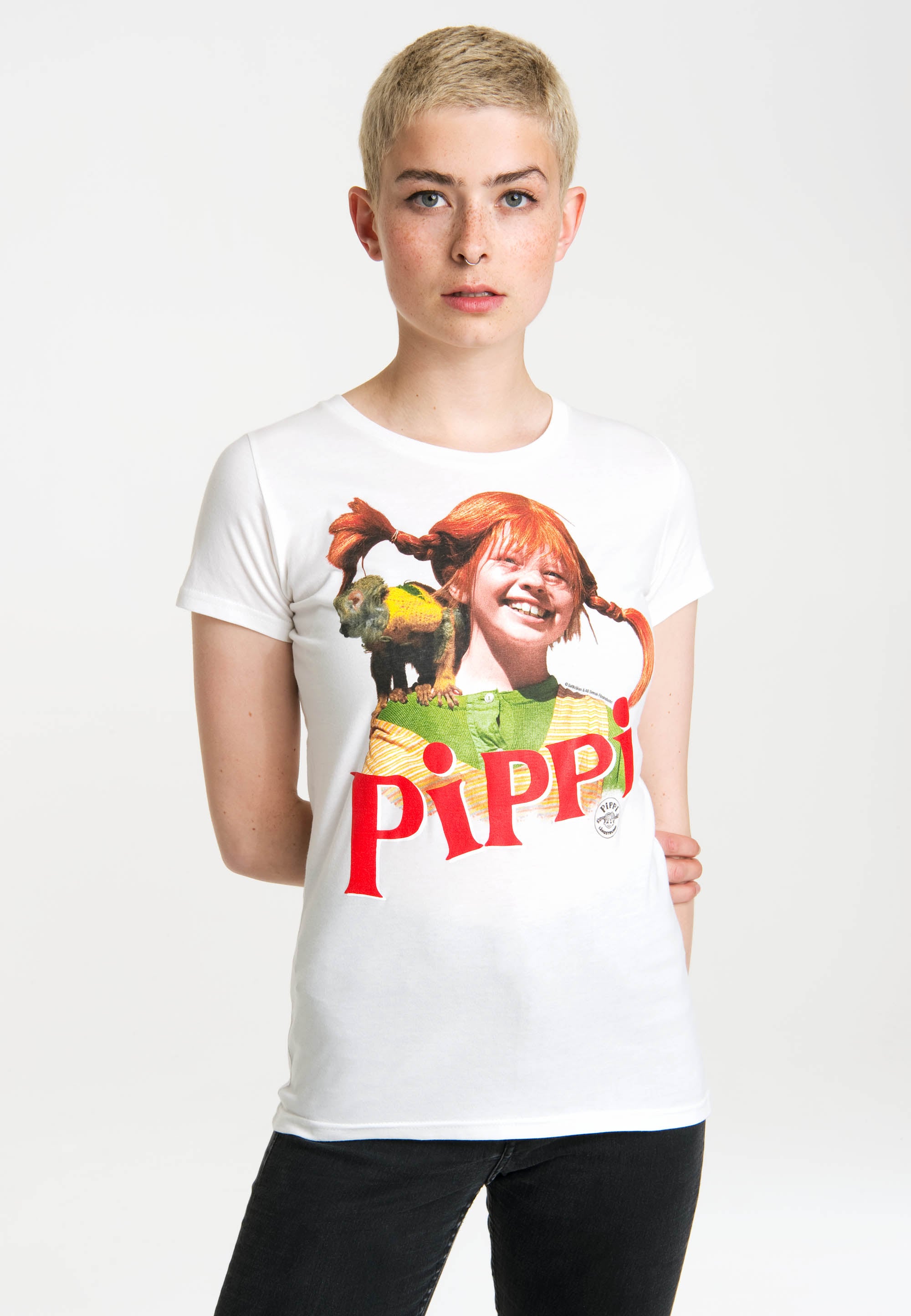 LOGOSHIRT T-Shirt »Pippi Langstrumpf Herr Nilsson«, im Retro-Look