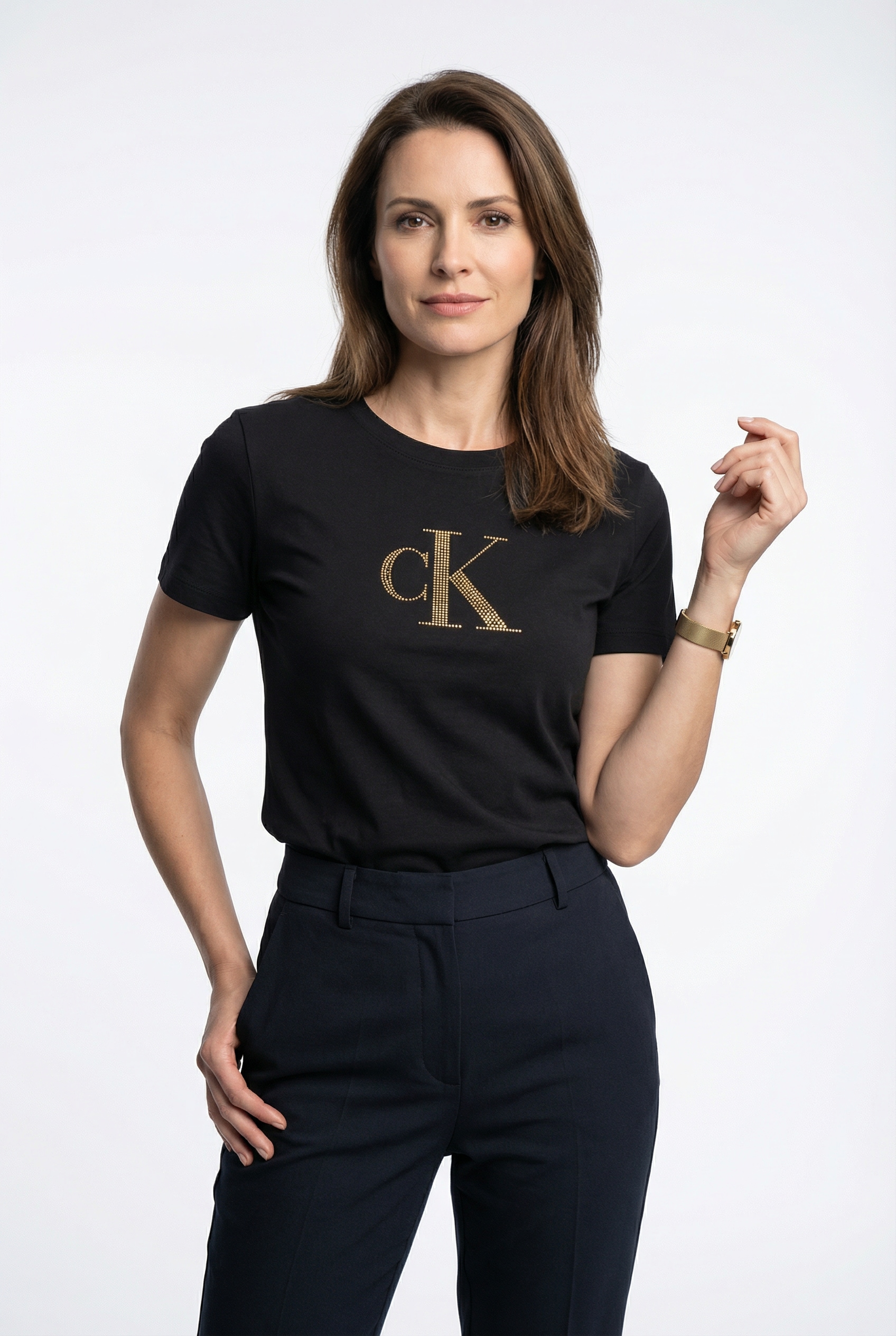 Calvin Klein Jeans T-Shirt Regular Fit, glänzender Logodruck, Rundhalsaussc günstig online kaufen