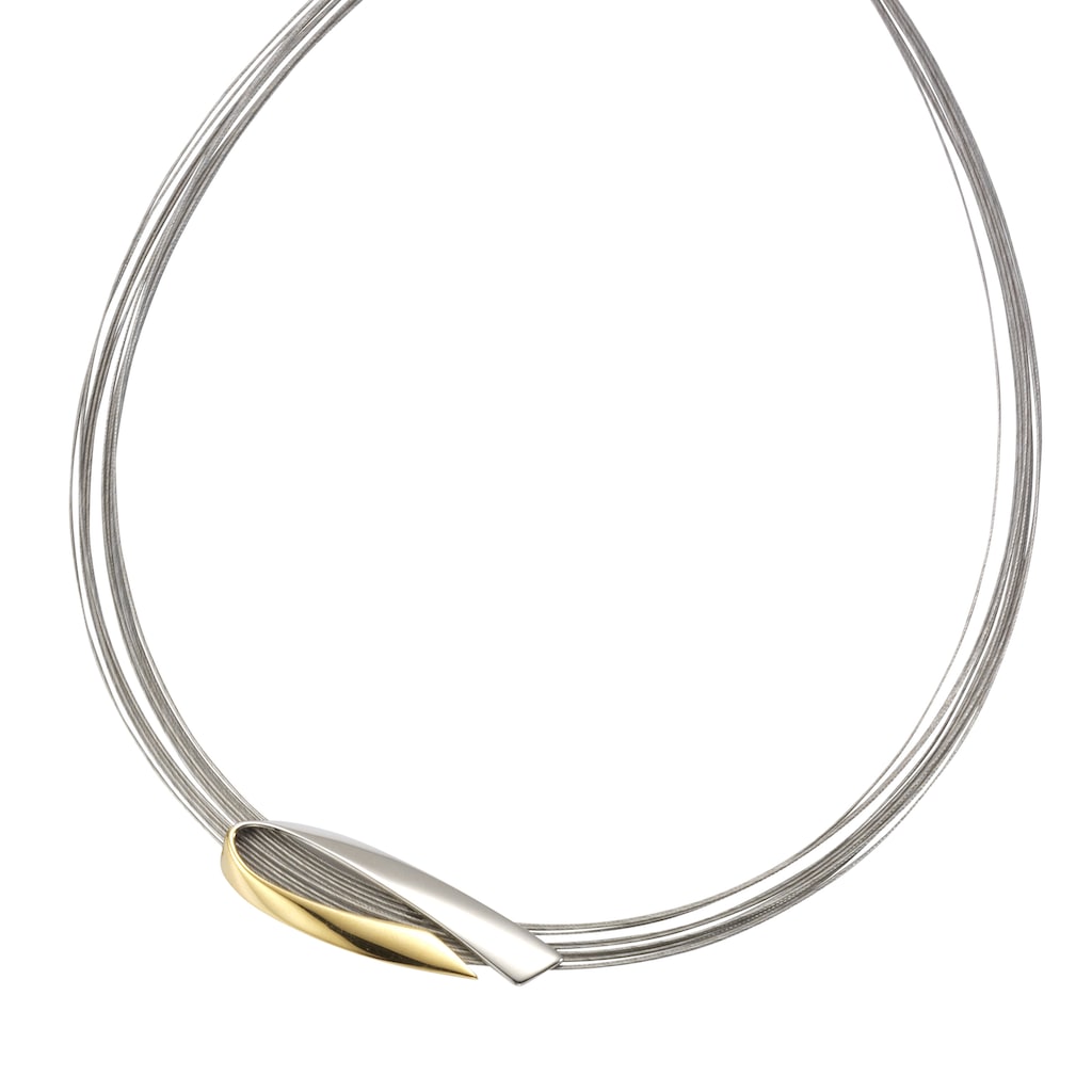 Vivance Collierkettchen »925/- Sterling Silber rhodiniert + Stahl«