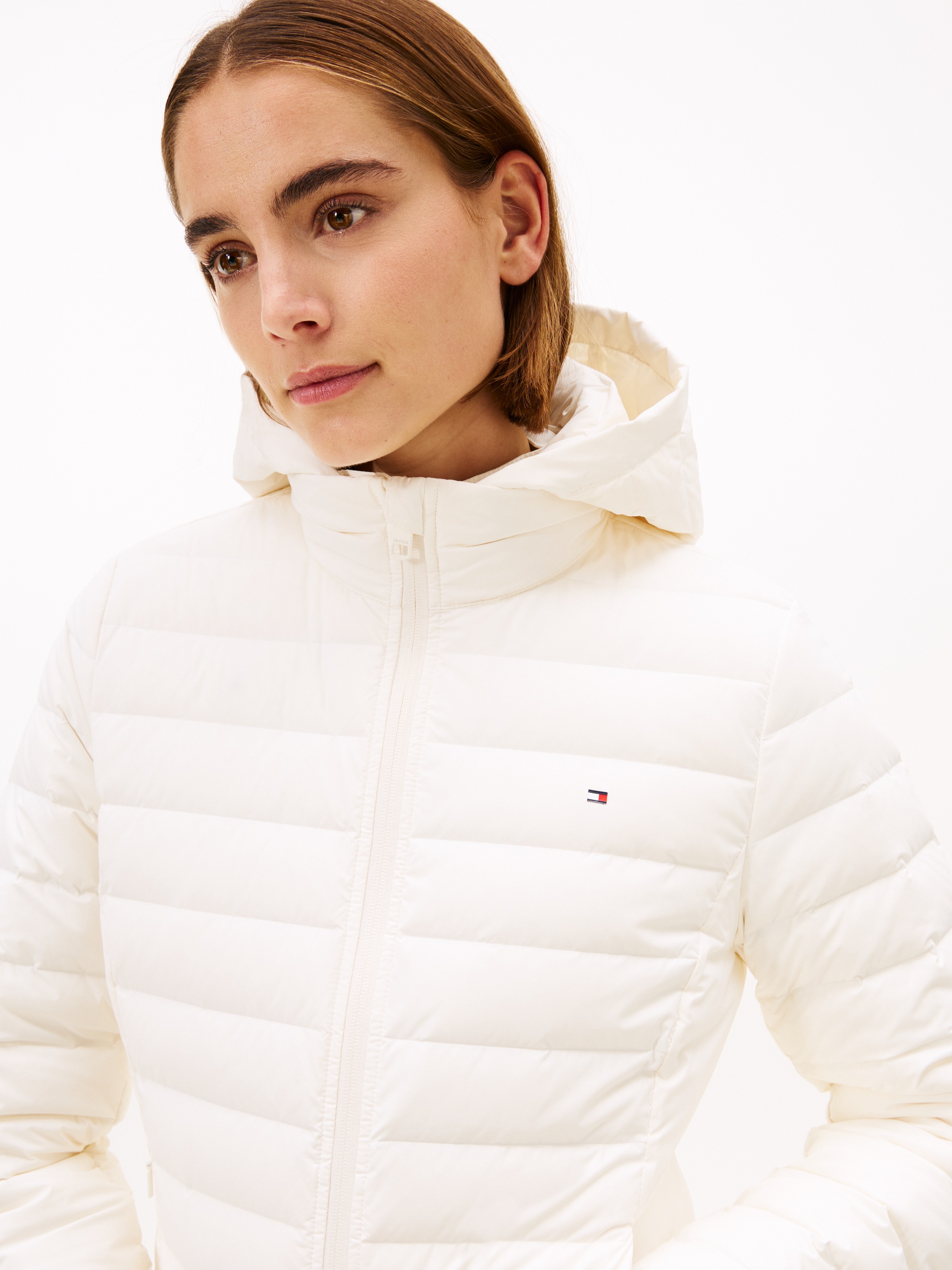 Tommy Hilfiger Steppjacke "STRETCH NYLON LW DOWN JACKET" mit Kapuze günstig online kaufen