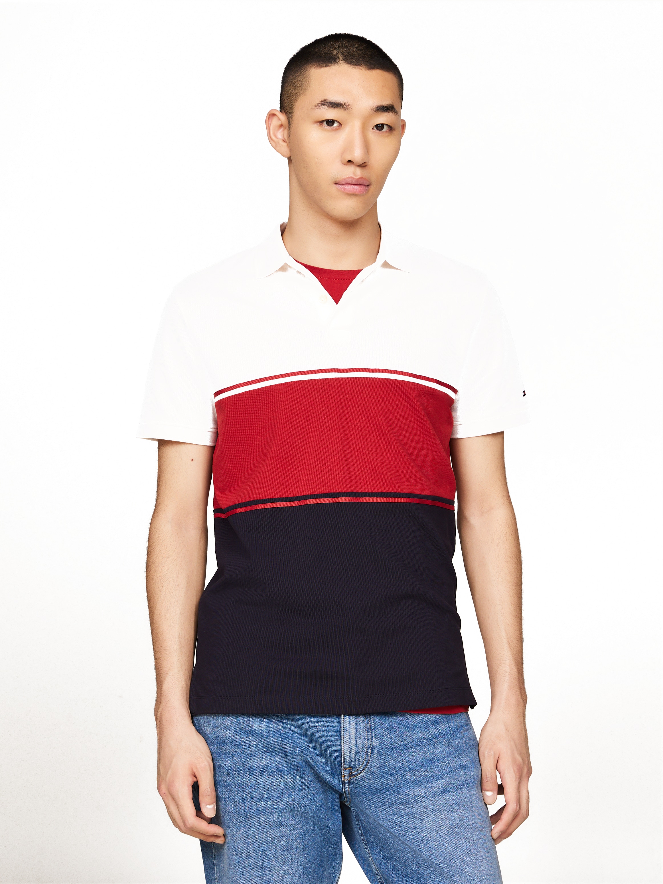 Tommy Hilfiger Poloshirt COLORBLOCK REG POLO günstig online kaufen